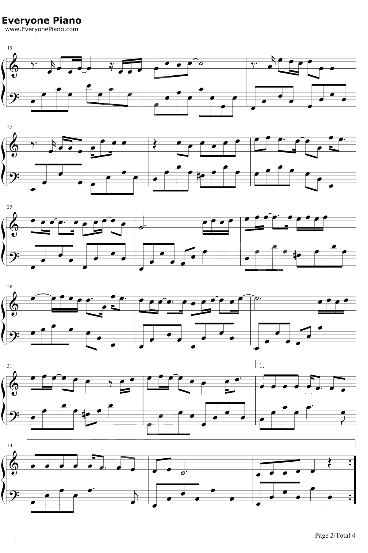 陷阱 钢琴谱-王北车2