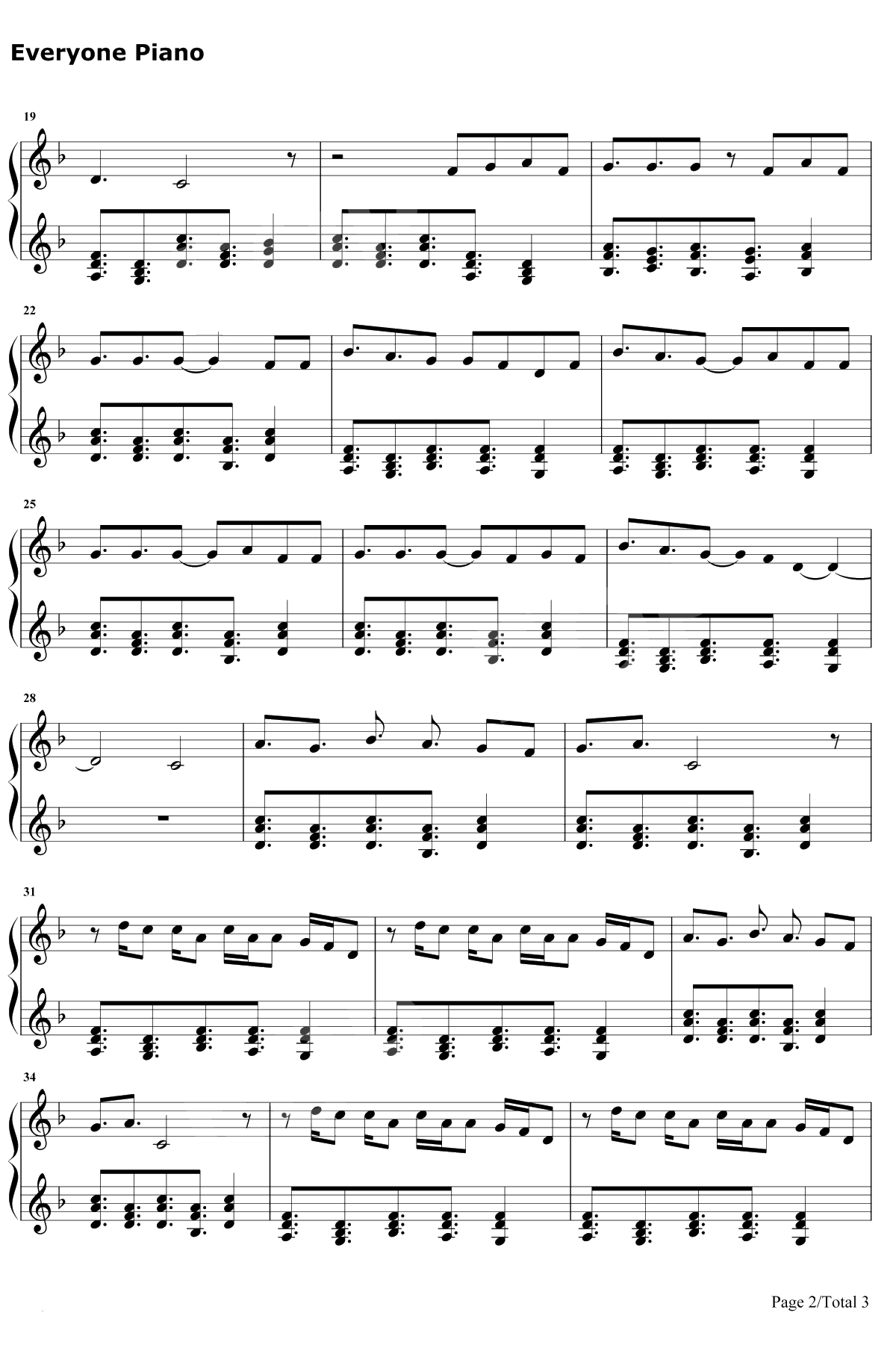 Brand New Eyes钢琴谱-Bea Miller-奇迹男孩主题曲2