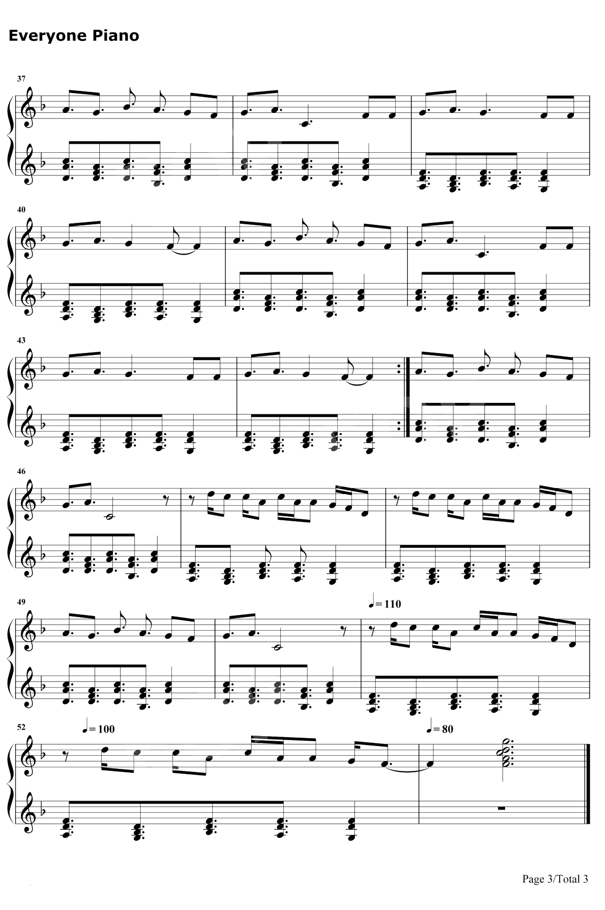 Brand New Eyes钢琴谱-Bea Miller-奇迹男孩主题曲3