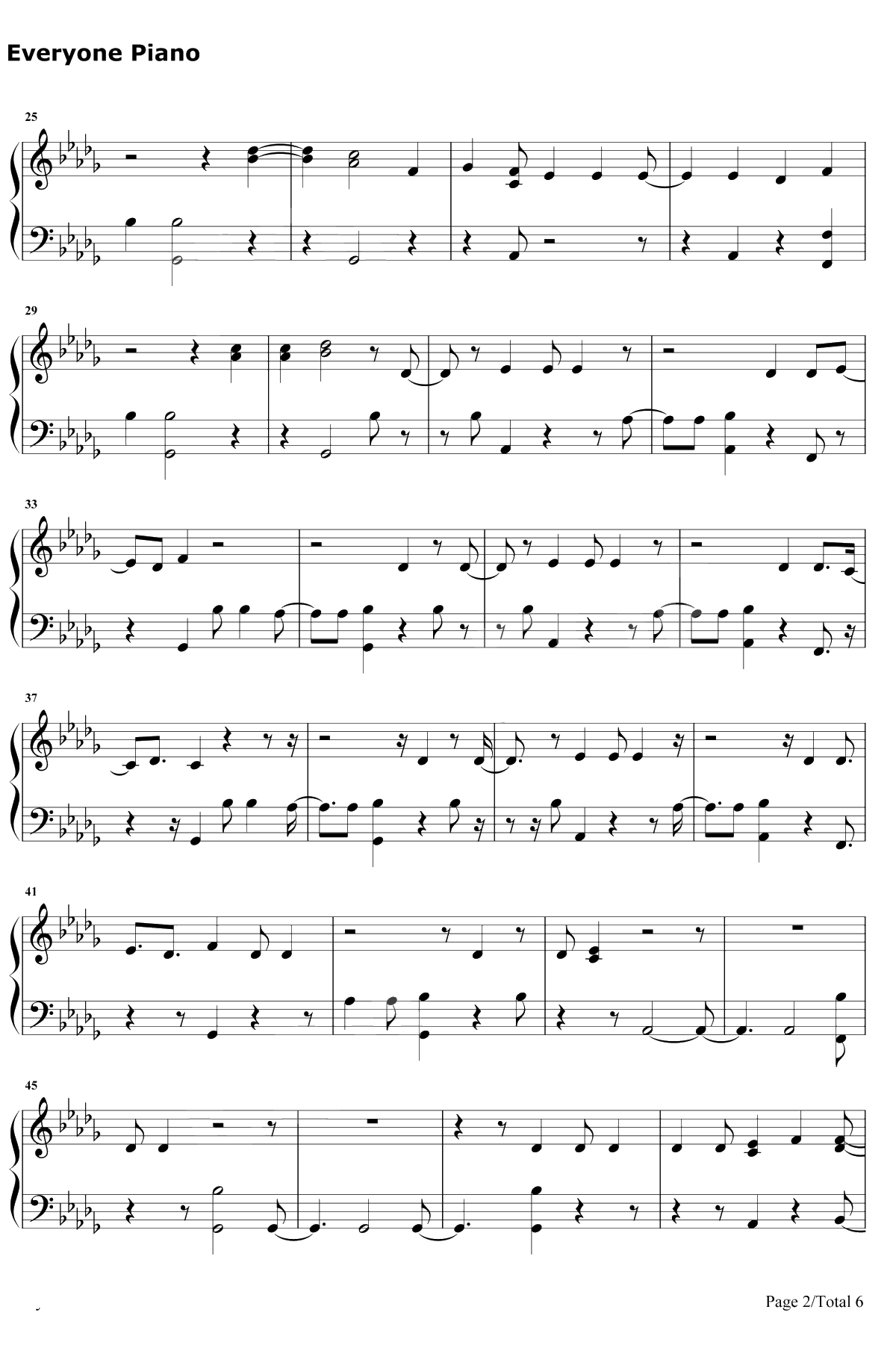 KissMe钢琴谱-MAGIC!2