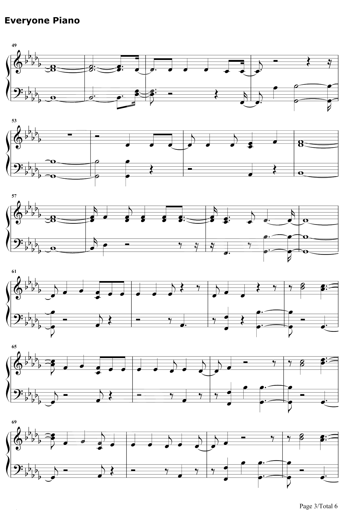 KissMe钢琴谱-MAGIC!3