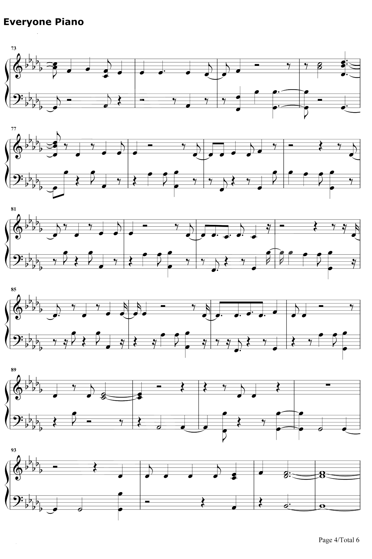 KissMe钢琴谱-MAGIC!4