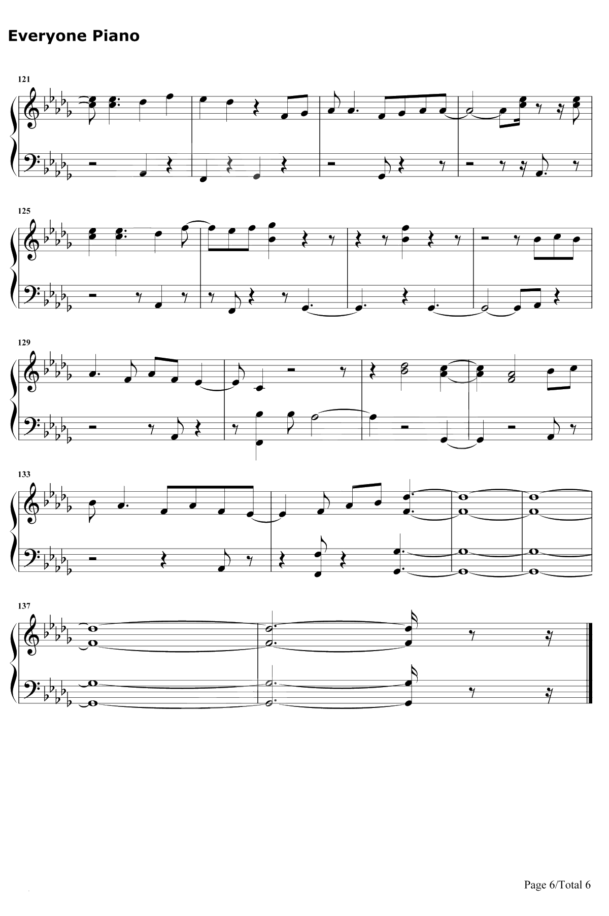 KissMe钢琴谱-MAGIC!6