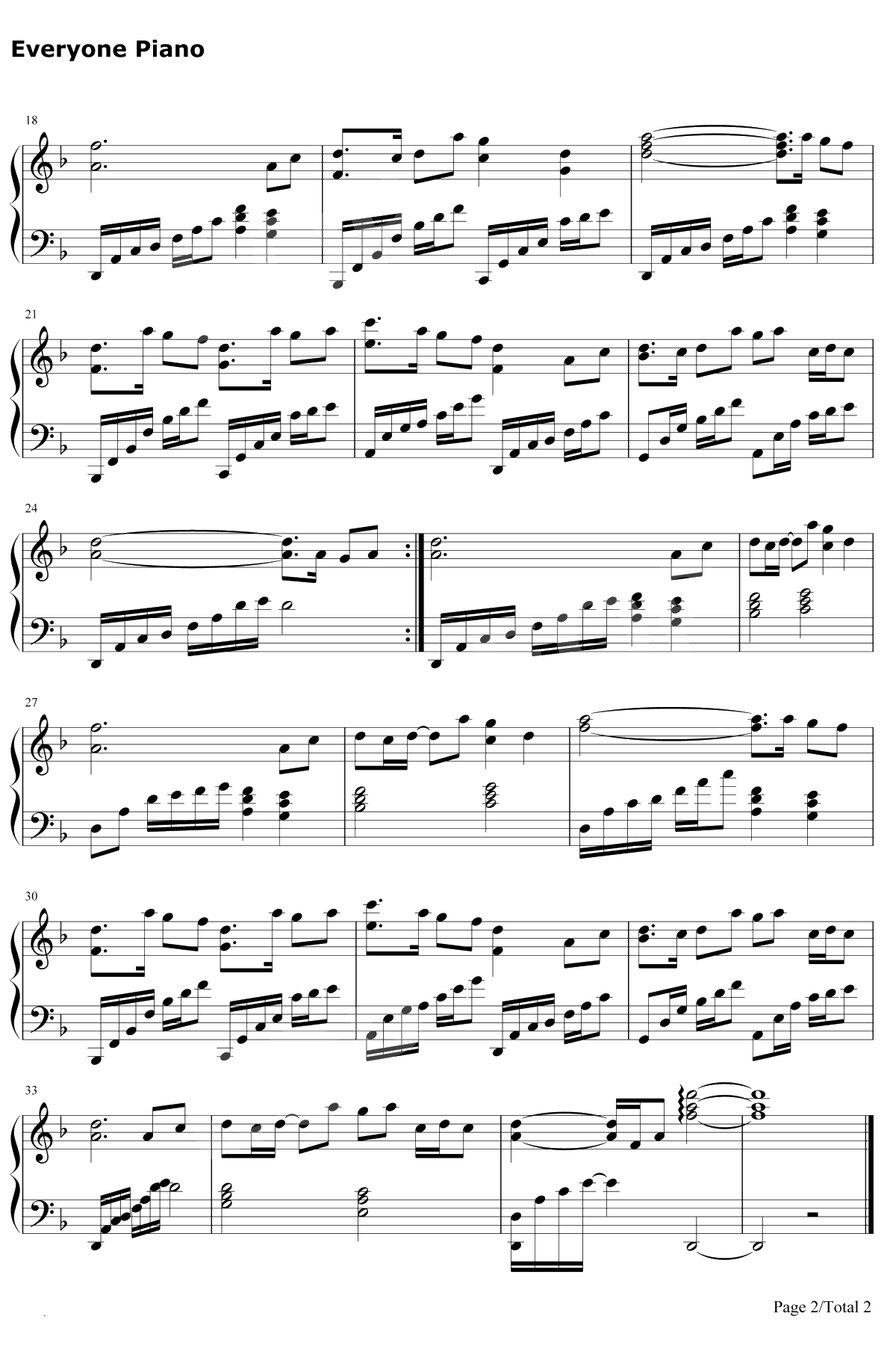 繁华梦钢琴谱-黄龄-扶摇插曲2