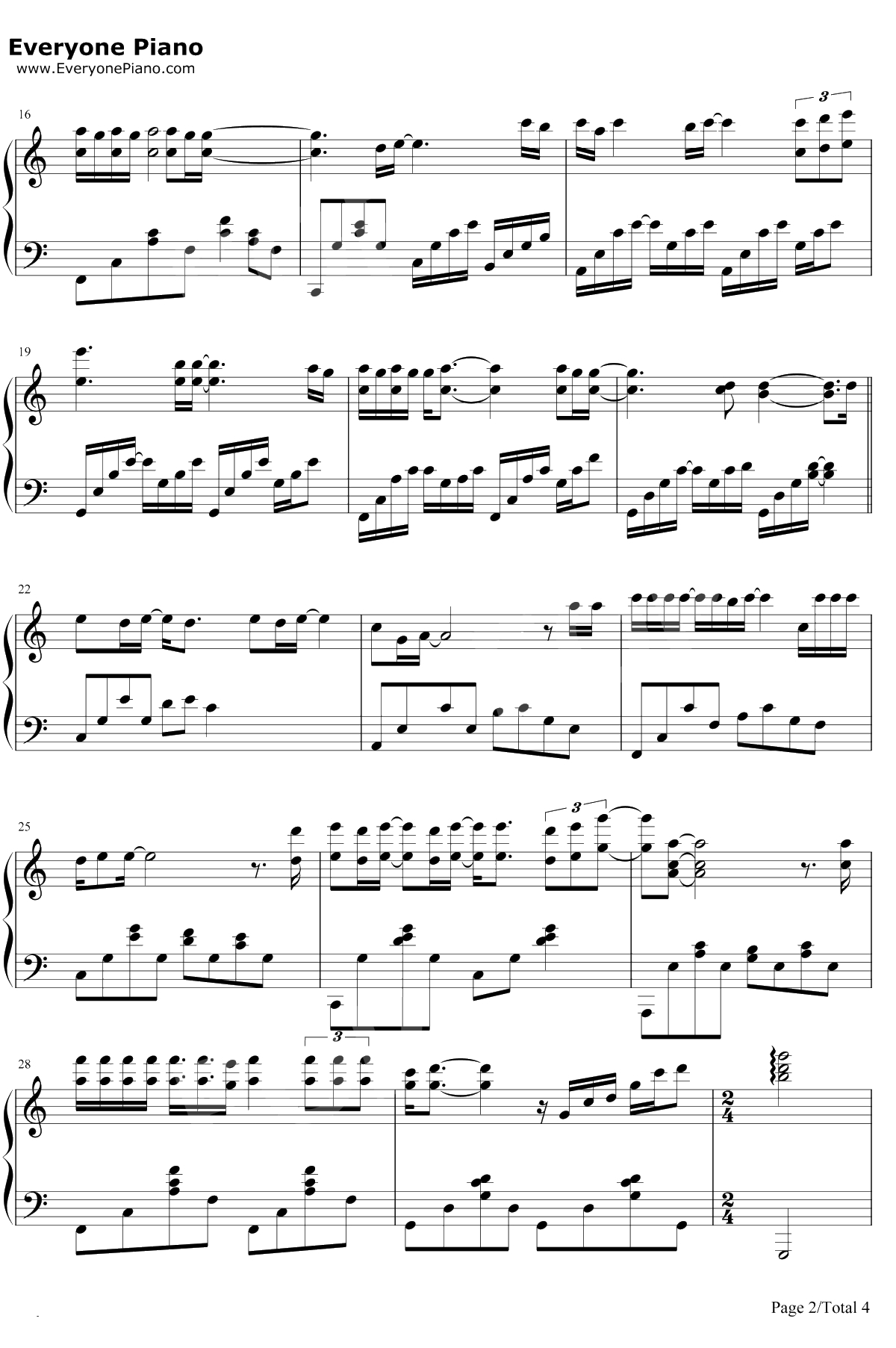 父亲写的散文诗钢琴谱-李健/许飞2