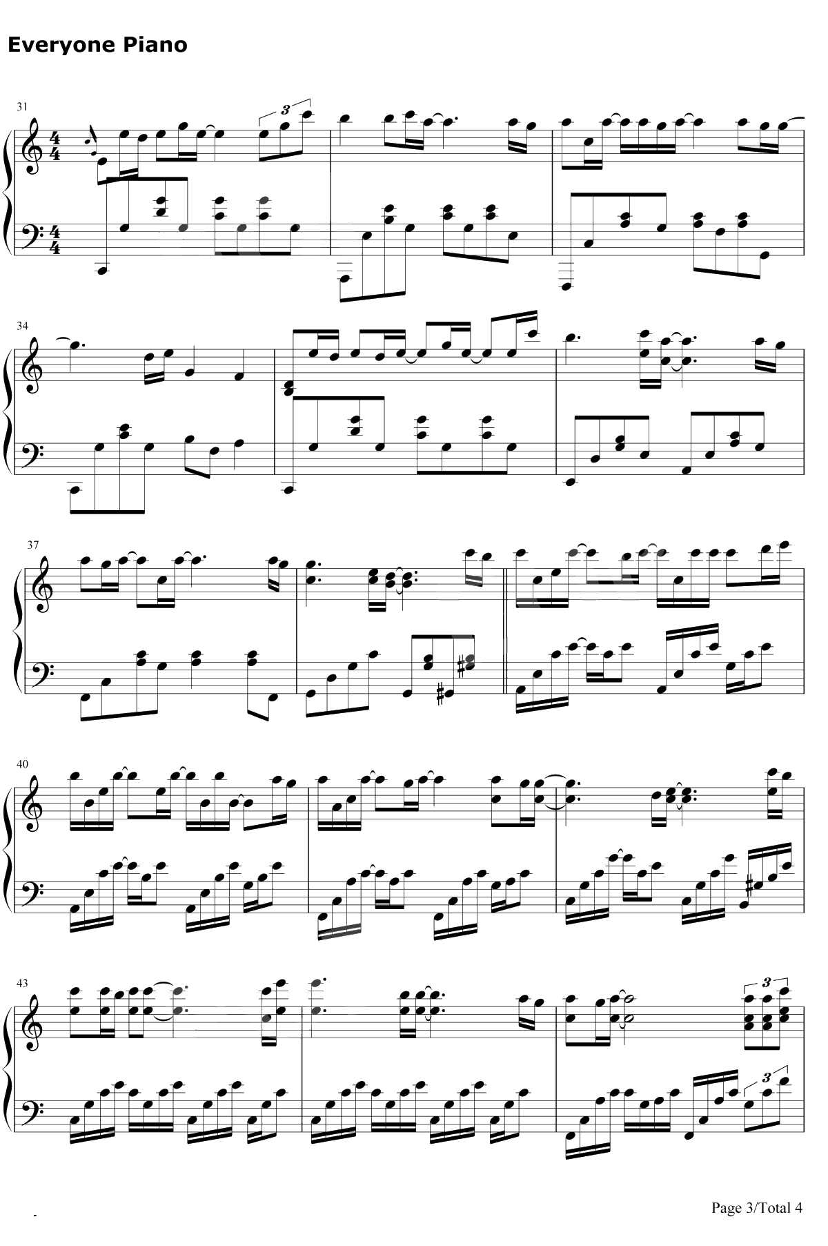 父亲写的散文诗钢琴谱-李健/许飞3