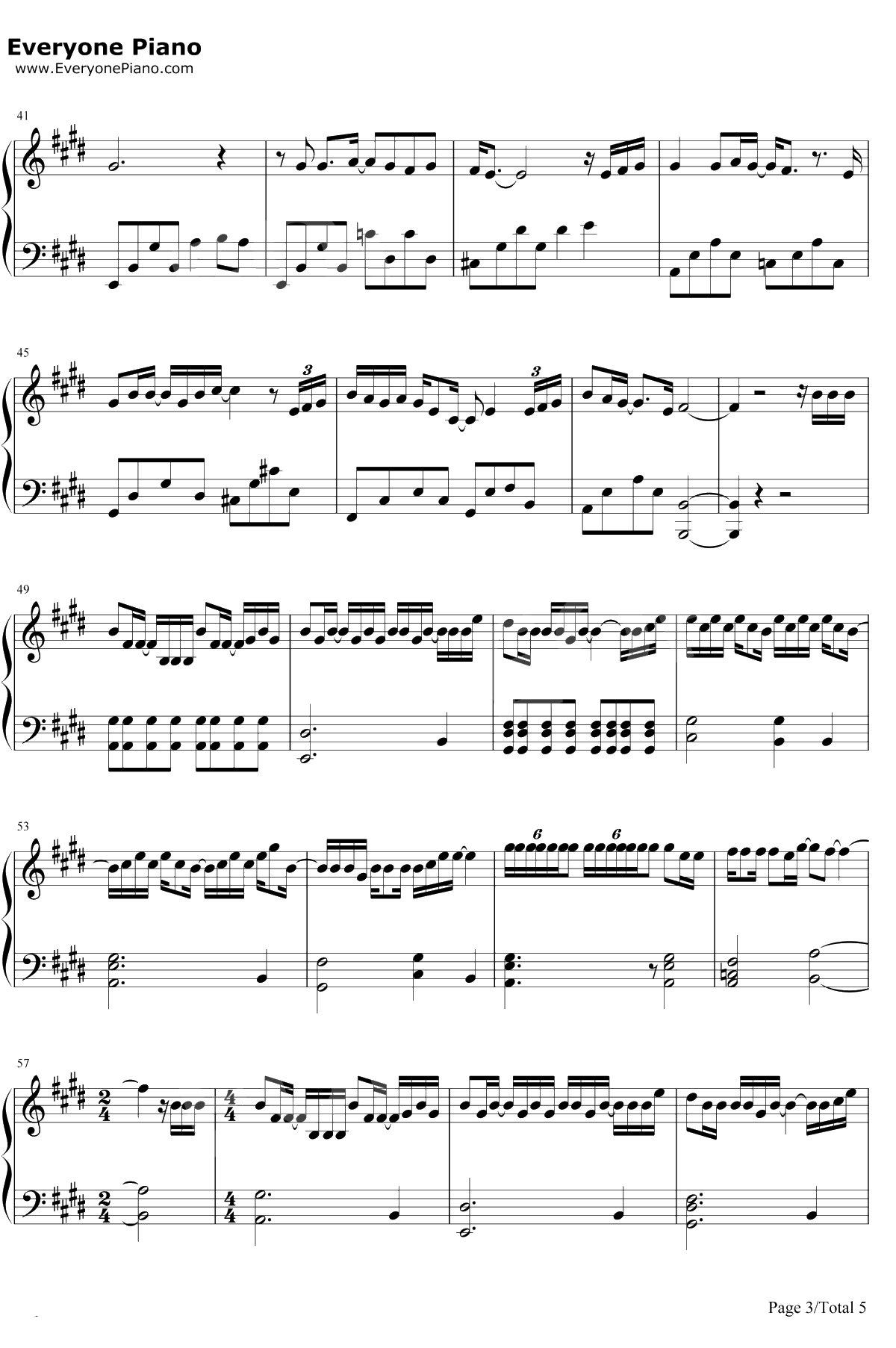 你要的全拿走钢琴谱-胡彦斌3