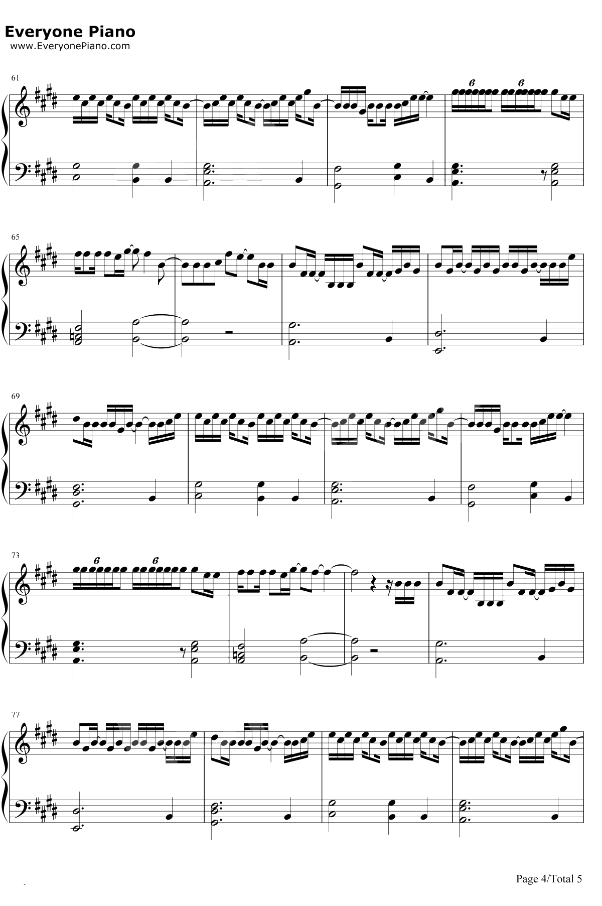 你要的全拿走钢琴谱-胡彦斌4