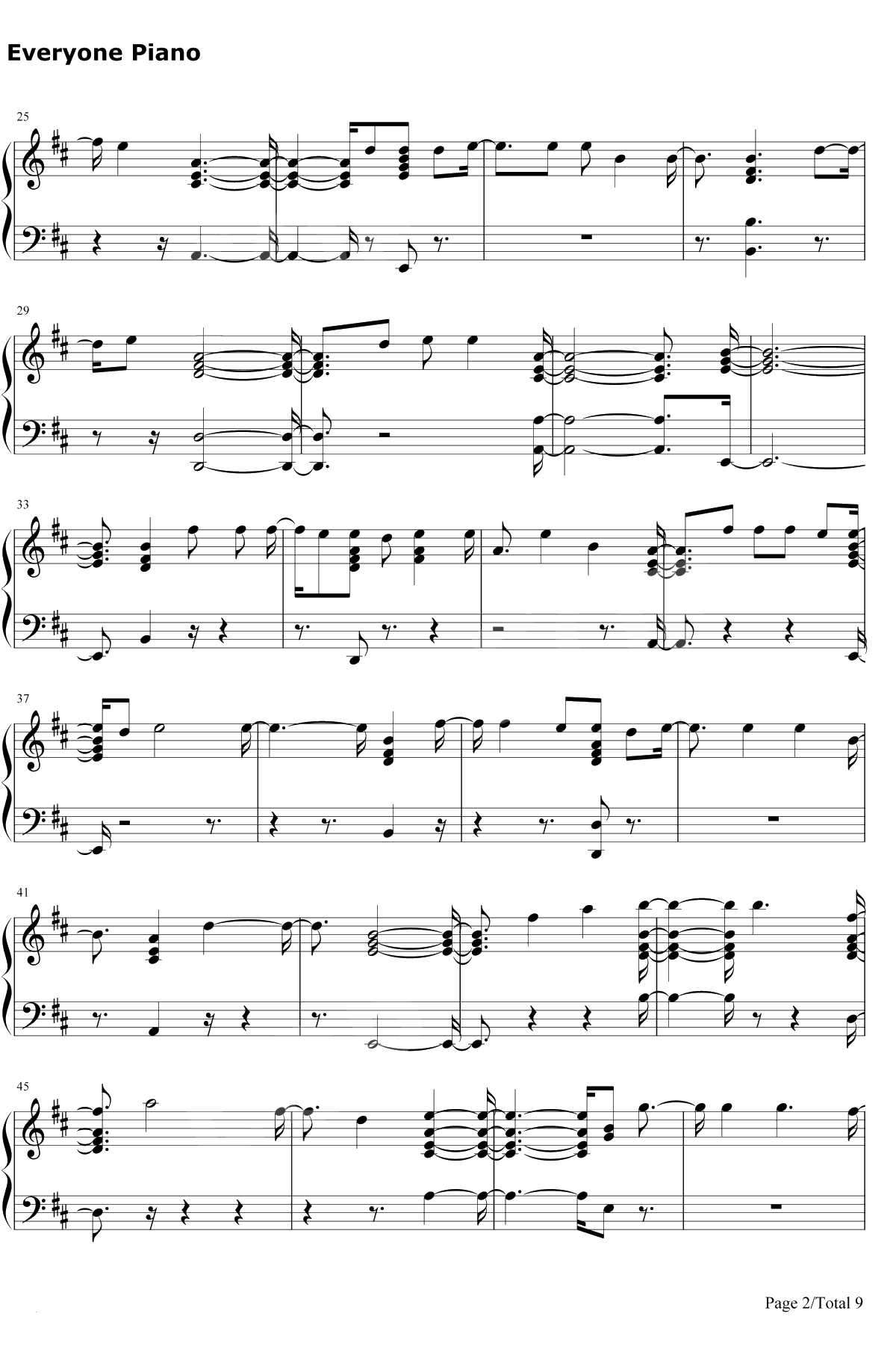 Fuego钢琴谱-Eleni Foureira2