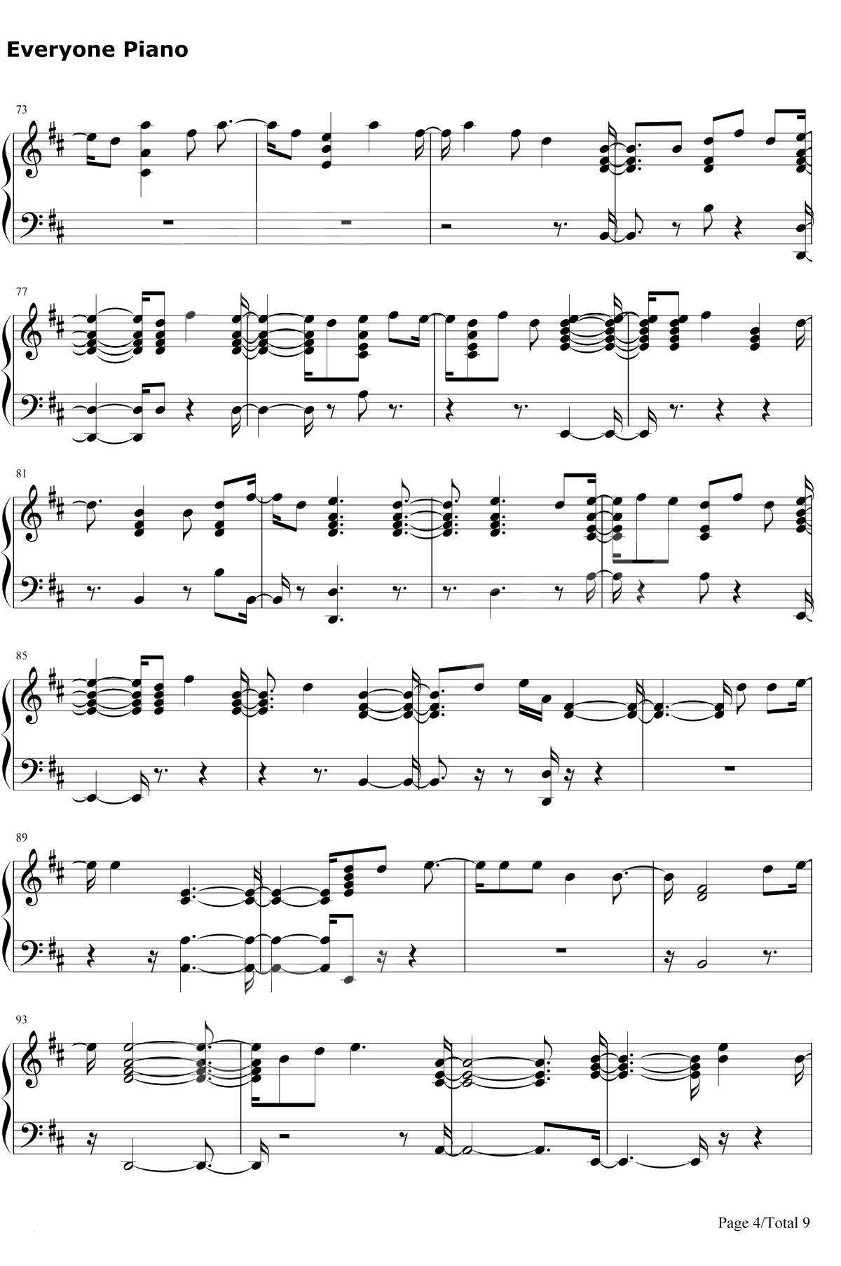 Fuego钢琴谱-Eleni Foureira4