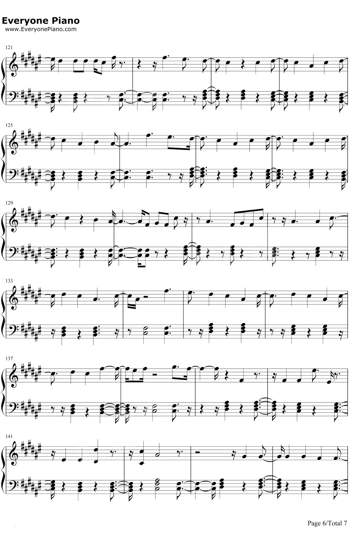 Reckless Love钢琴谱-Cory Asbury6