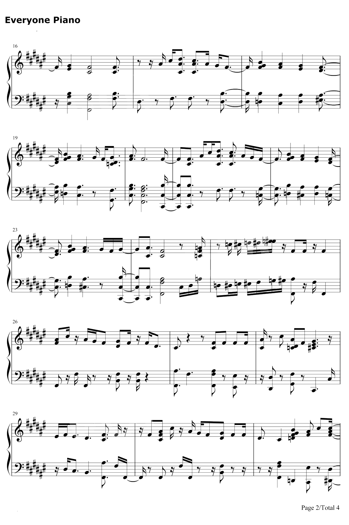 And the Day Goes On钢琴谱-Bill Wurtz2