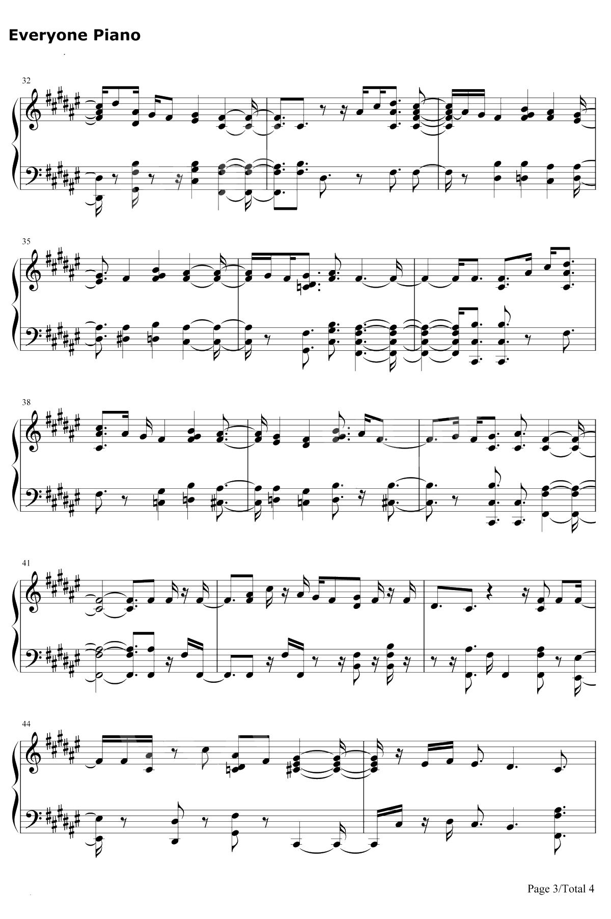 And the Day Goes On钢琴谱-Bill Wurtz3