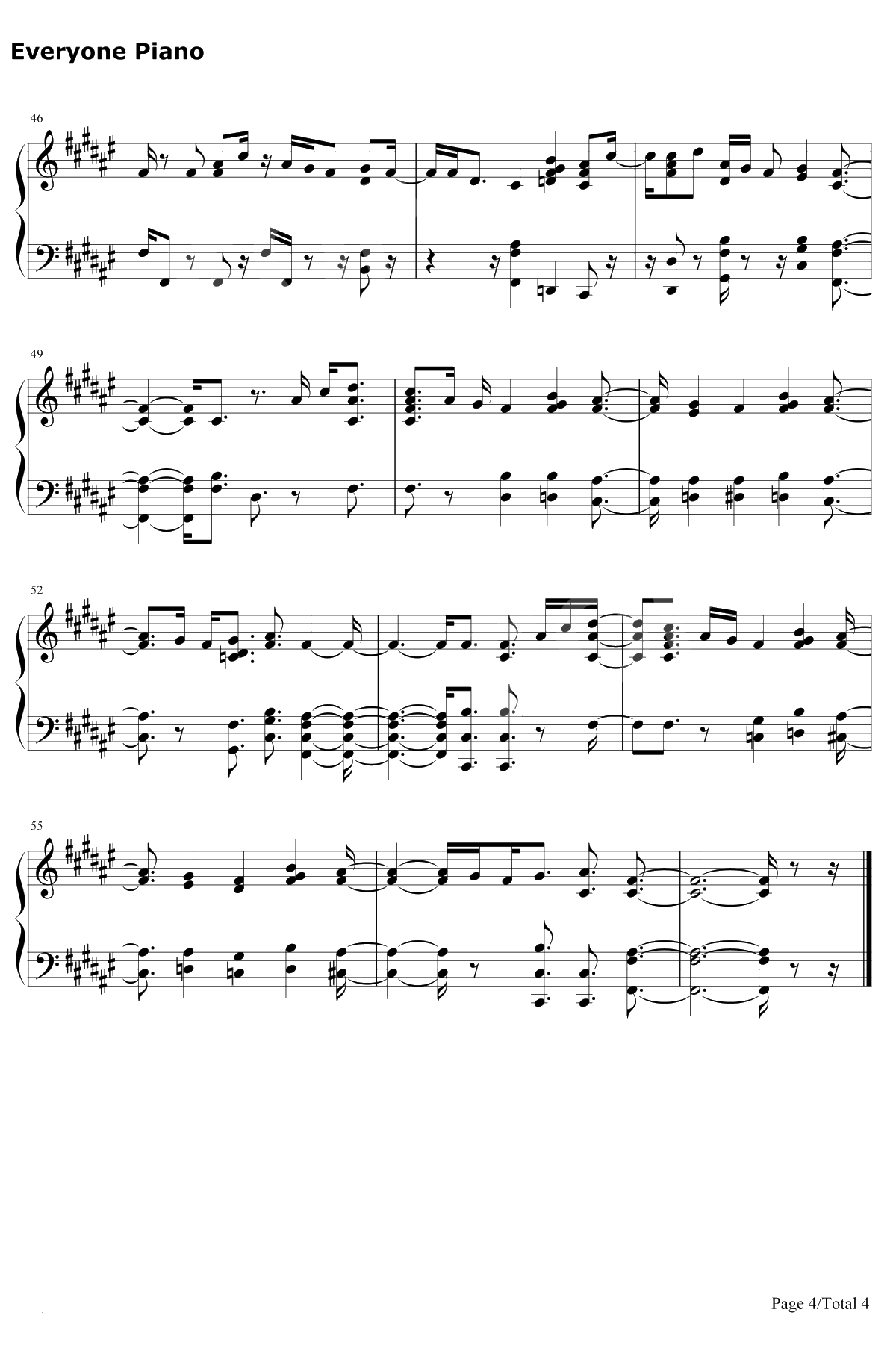 And the Day Goes On钢琴谱-Bill Wurtz4