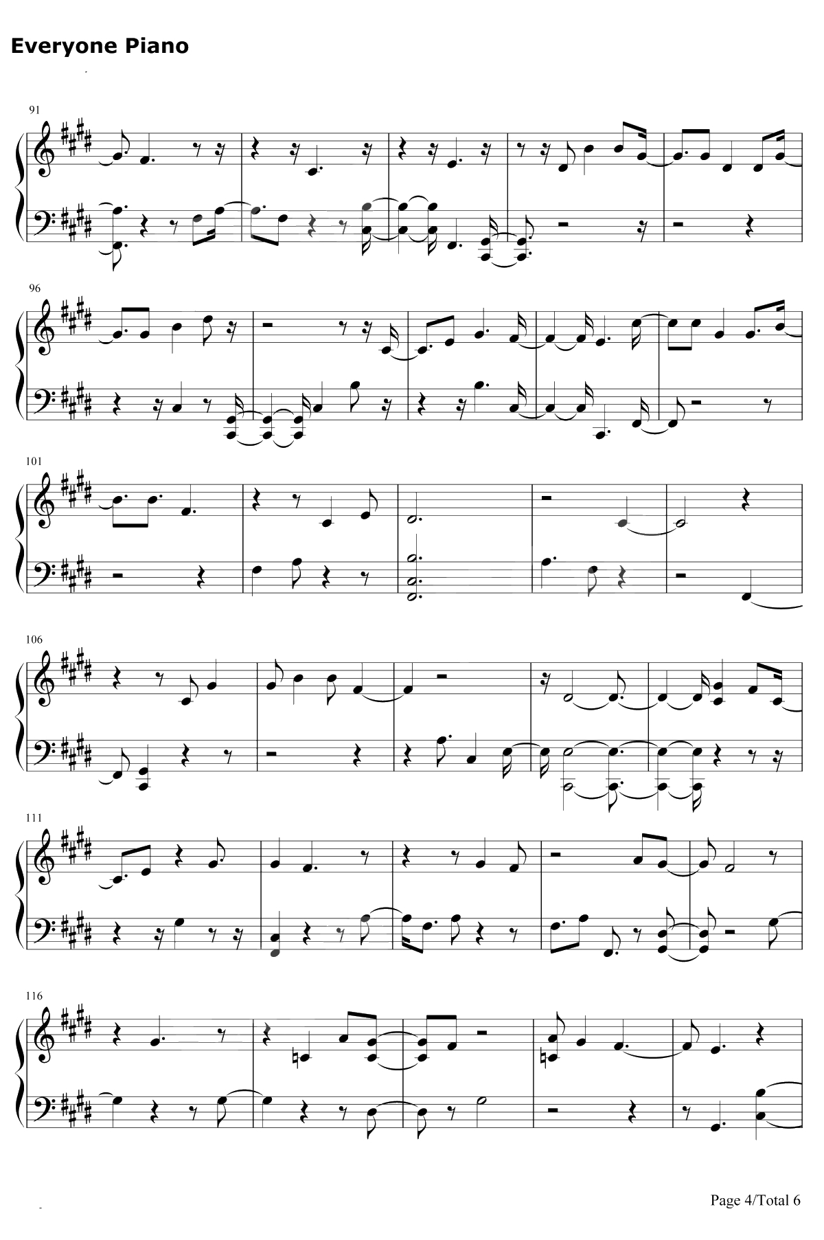 Intro Singularity钢琴谱-防弹少年团4