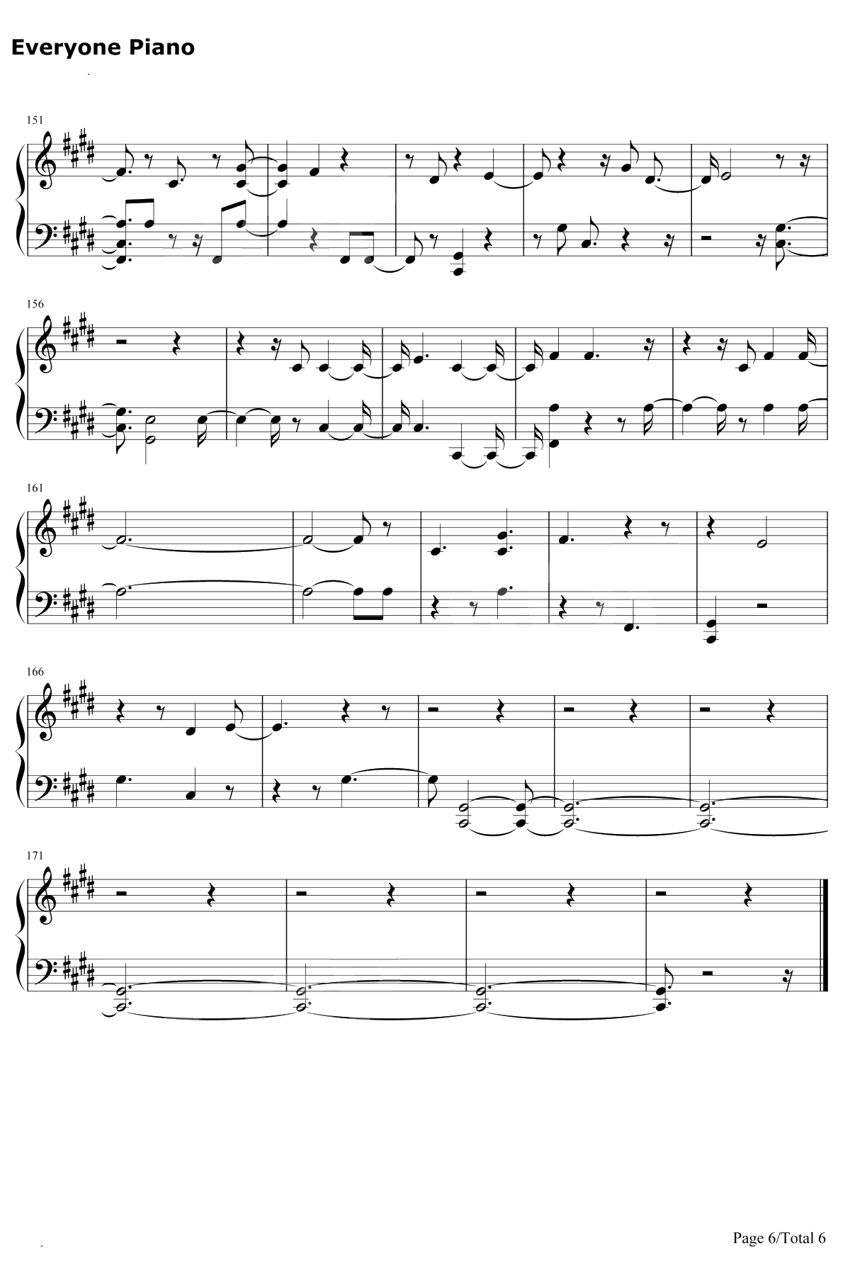 Intro Singularity钢琴谱-防弹少年团6