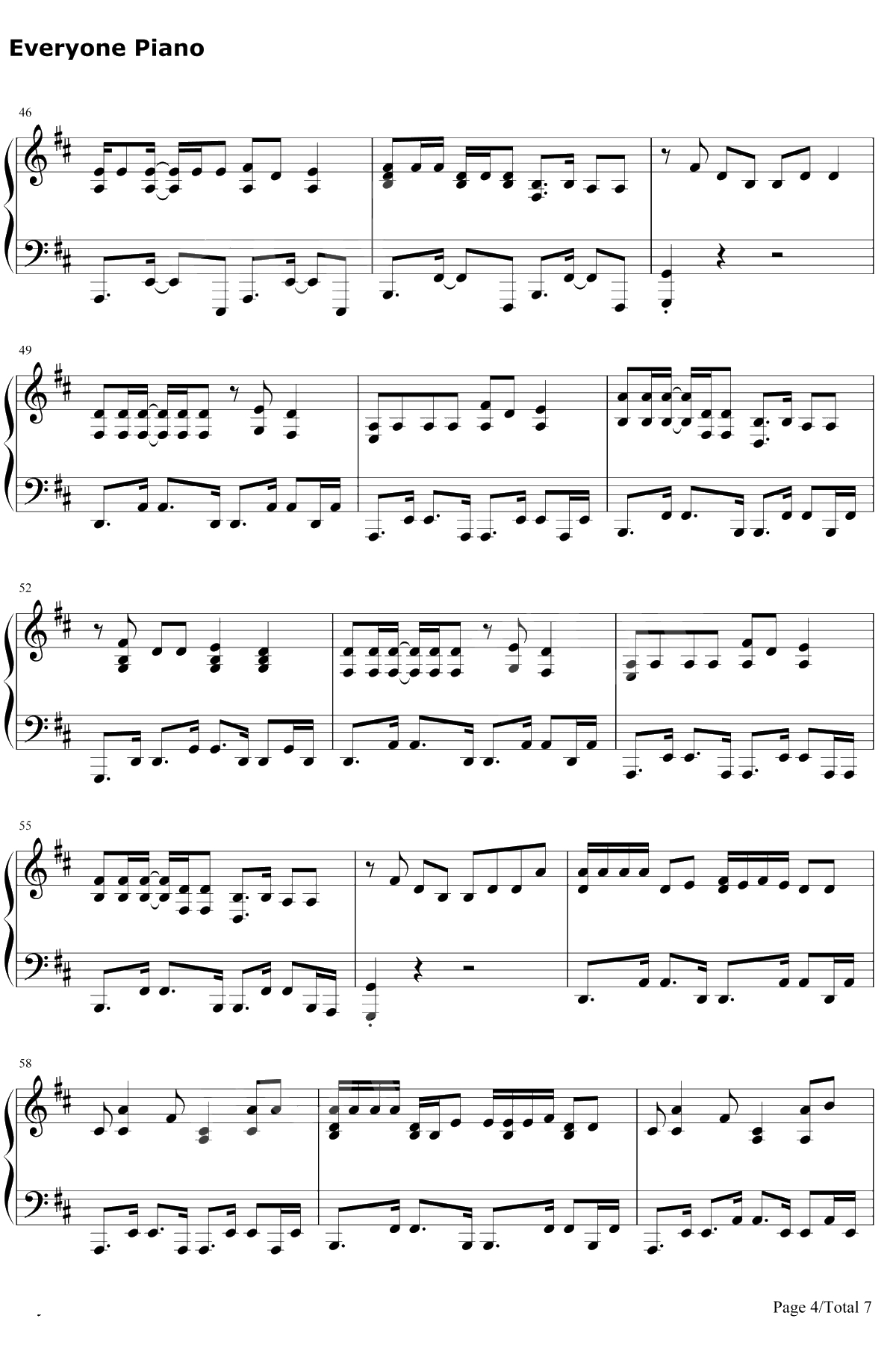 Waka Waka钢琴谱-Shakira4