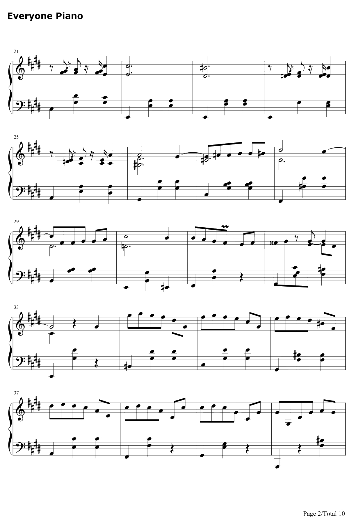 升C小调圆舞曲钢琴谱-肖邦2