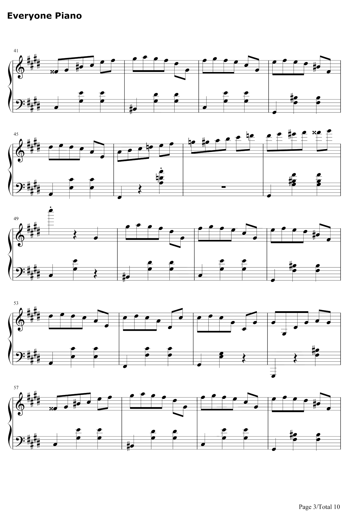 升C小调圆舞曲钢琴谱-肖邦3