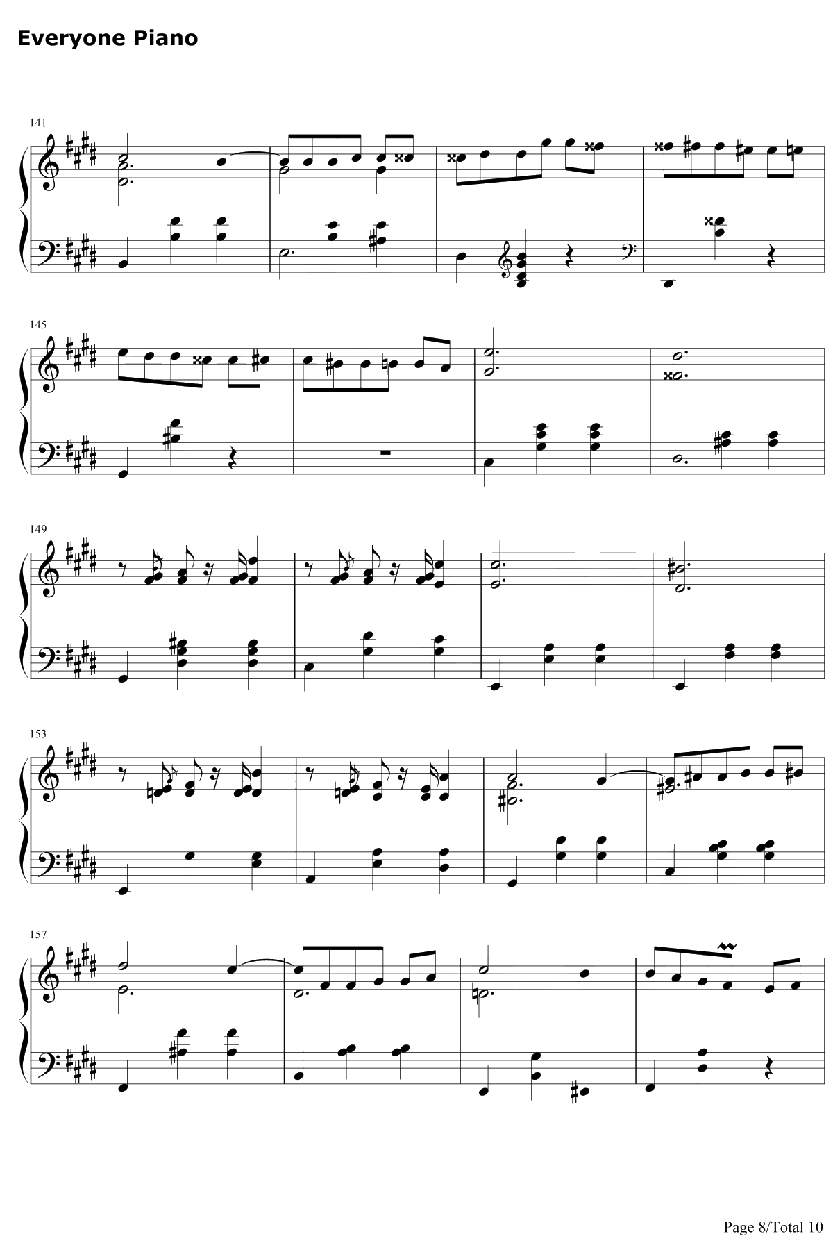 升C小调圆舞曲钢琴谱-肖邦8