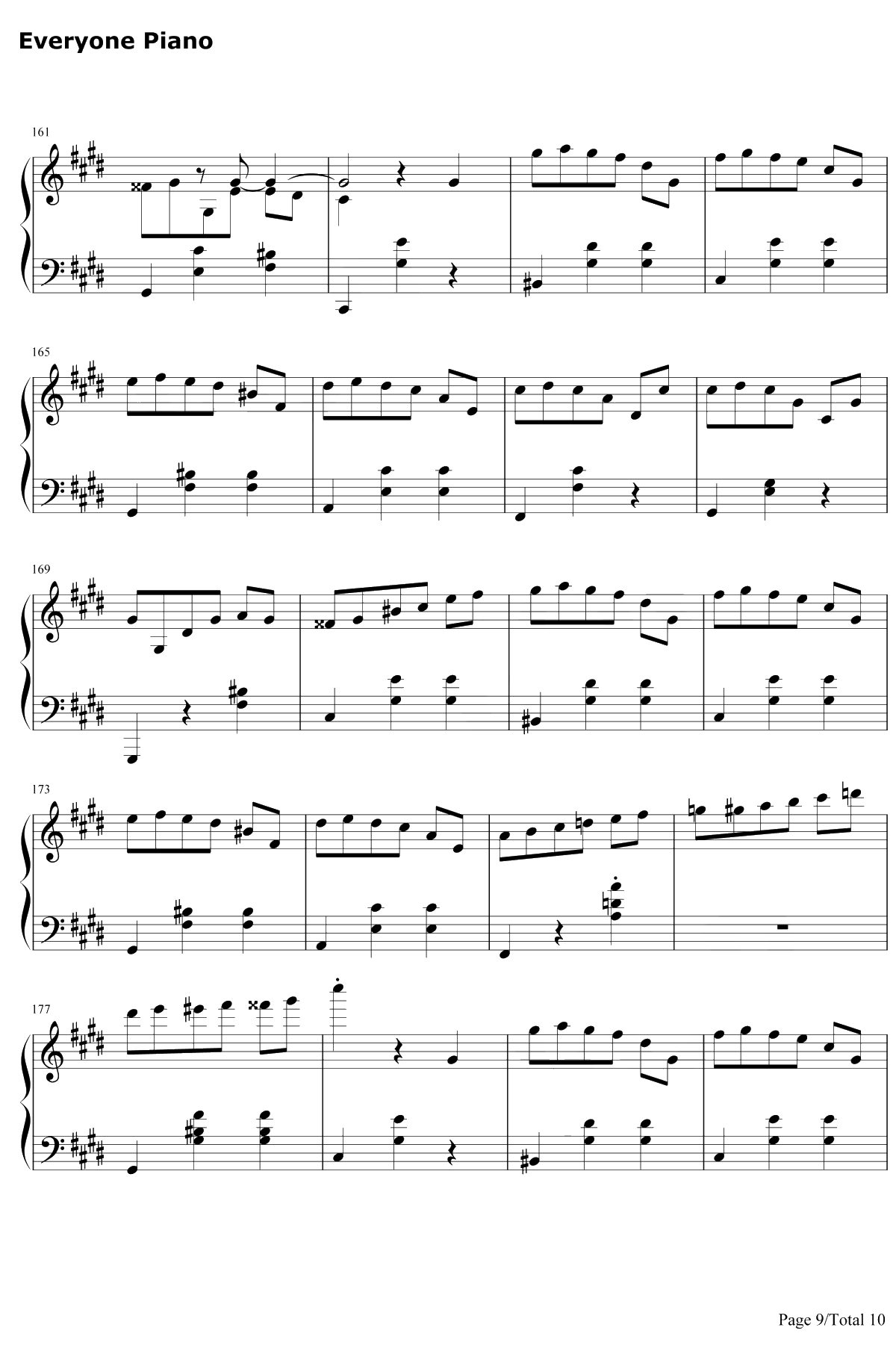 升C小调圆舞曲钢琴谱-肖邦9