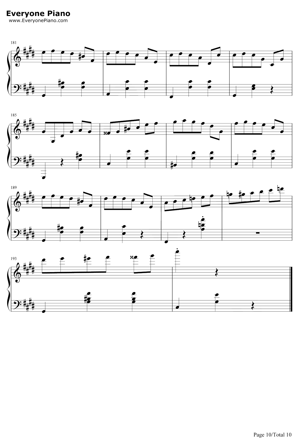 升C小调圆舞曲钢琴谱-肖邦10