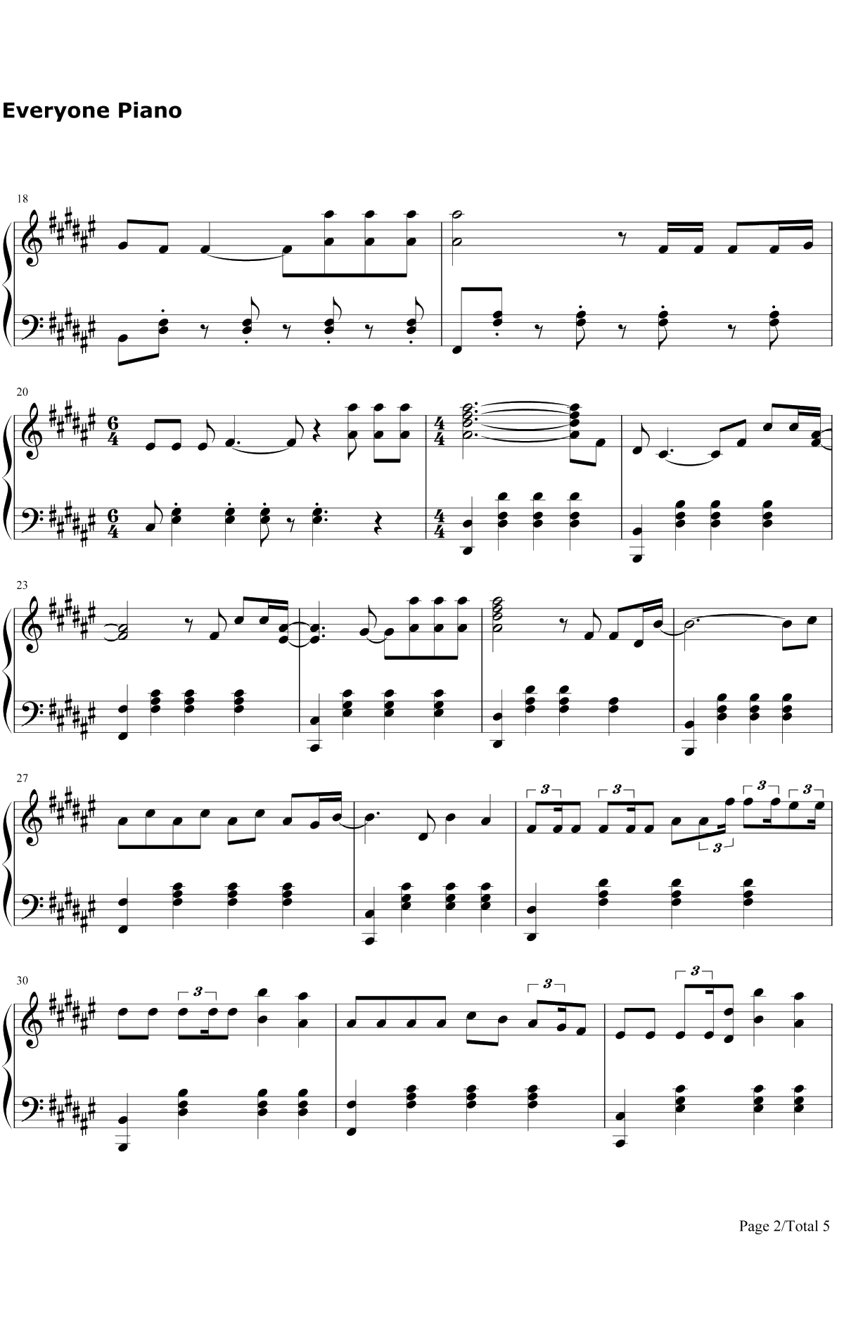 Faded钢琴谱-AlanWalker2