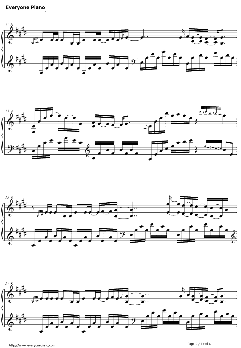 ココ钢琴谱-たむらぱん-京骚戏画OP2