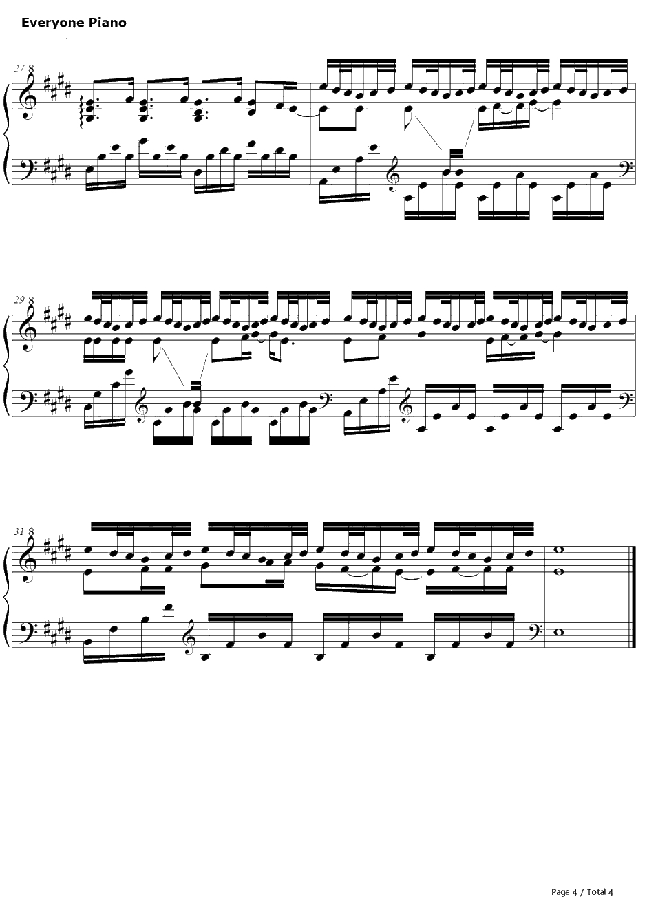 ココ钢琴谱-たむらぱん-京骚戏画OP4