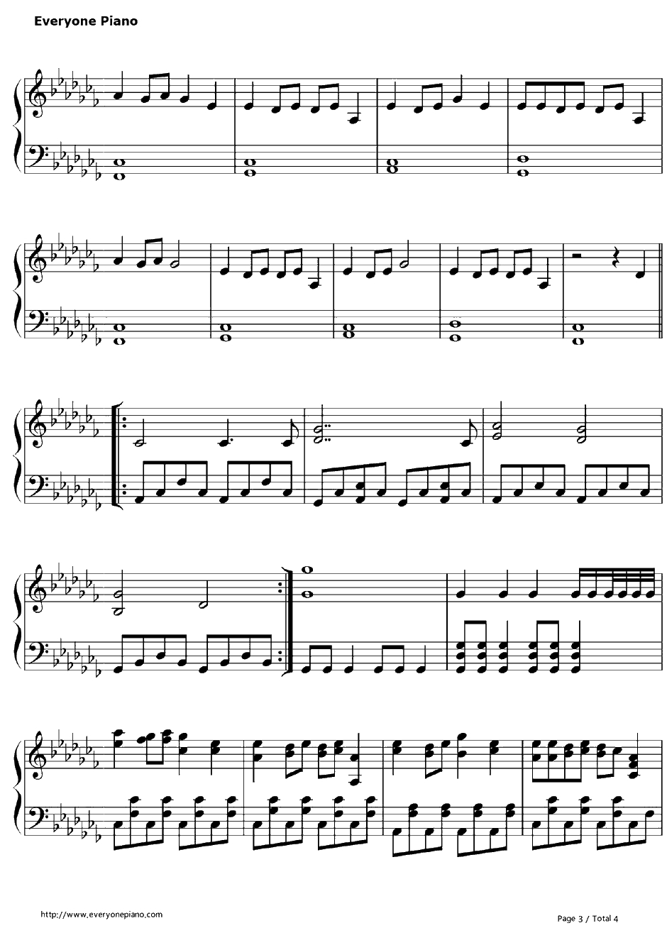 Thank You钢琴谱-MKTO3