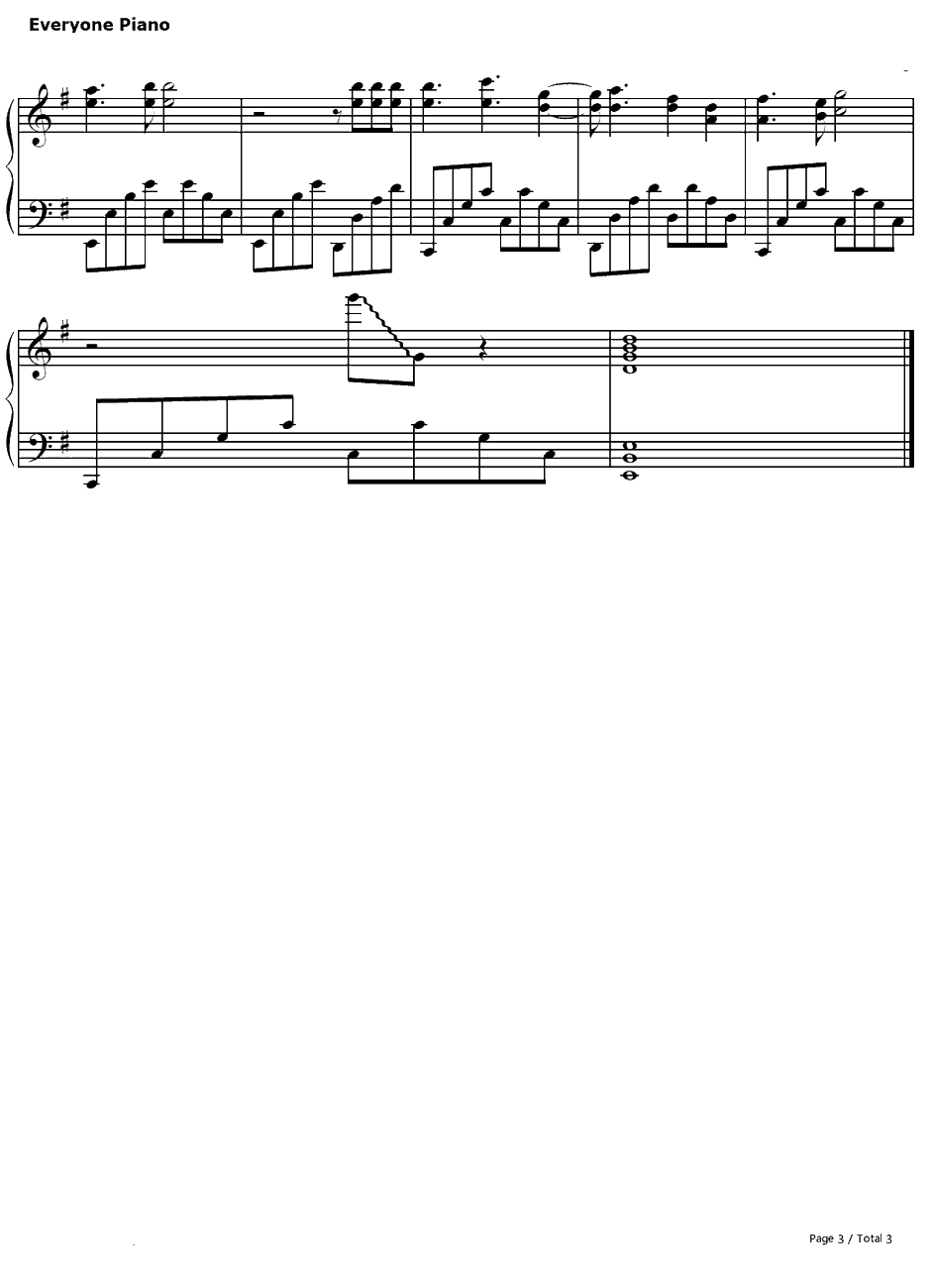 明日へのキズナ钢琴谱-HIMEKA-战场的女武神OP13