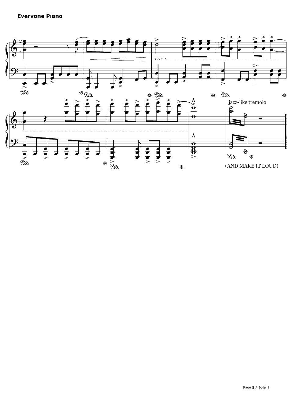 Ultraviolence钢琴谱-LanaDelRey5