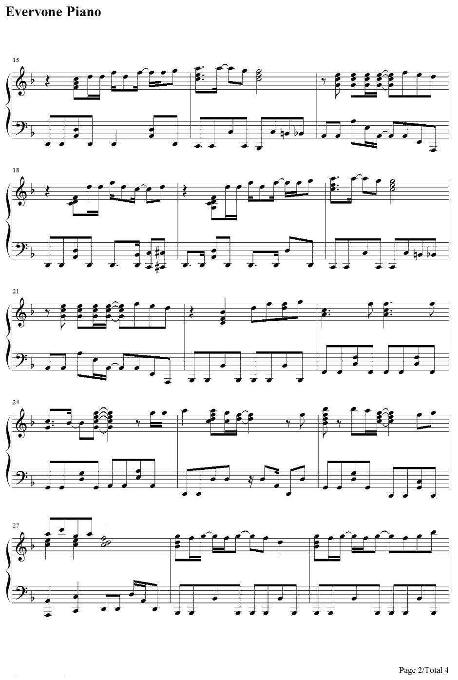 Secret Ambition钢琴谱-水树奈奈-魔法少女奈叶StrikerSOP12