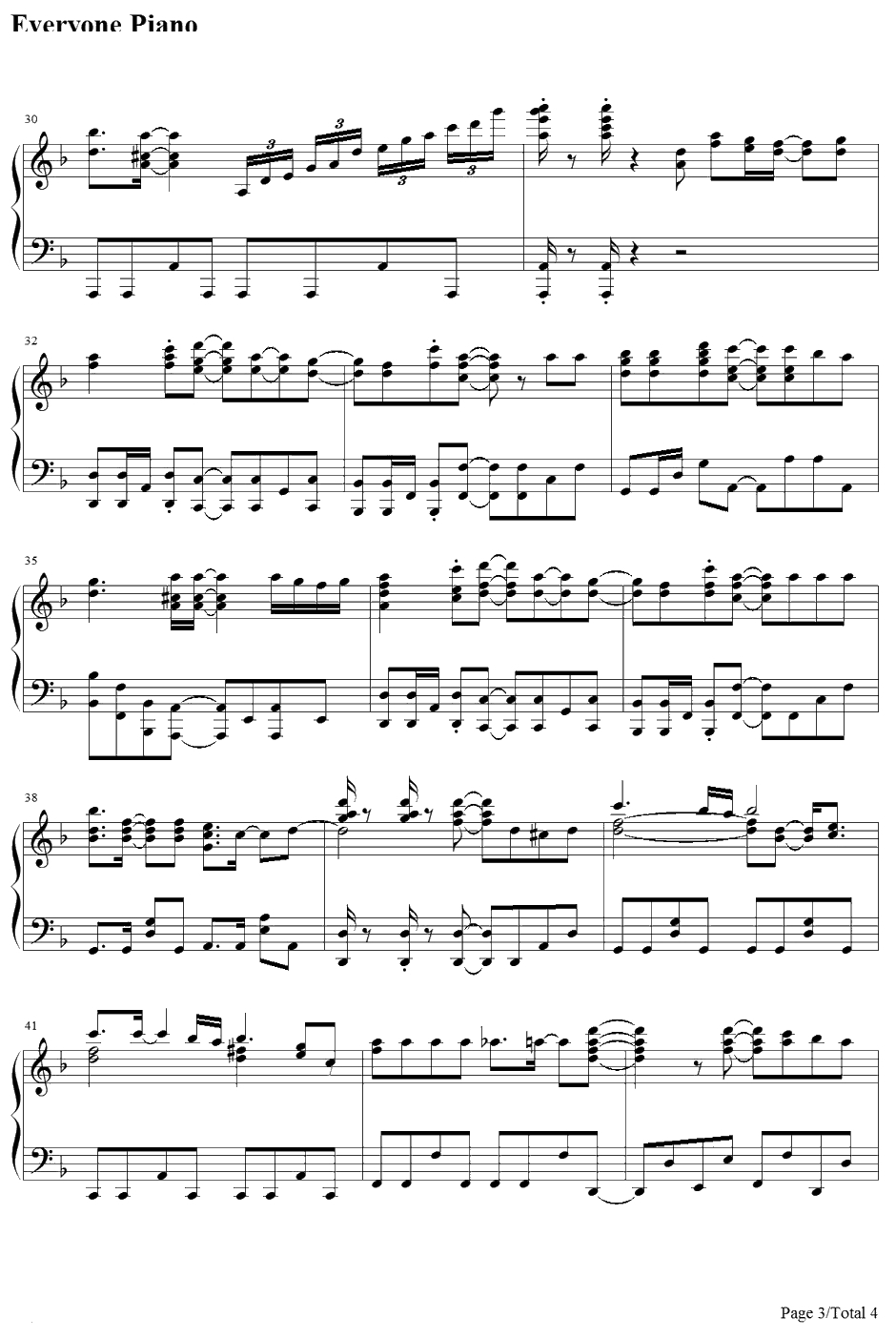 Secret Ambition钢琴谱-水树奈奈-魔法少女奈叶StrikerSOP13