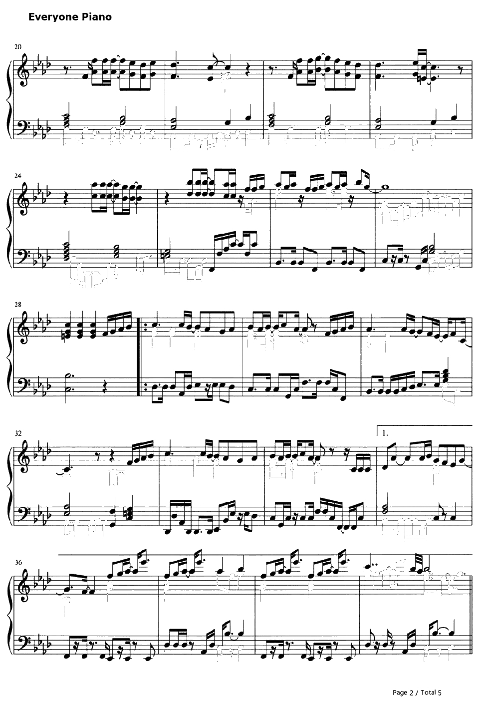 この夜を止めてよ钢琴谱-JUJU-和恶魔契约的女人主题曲2