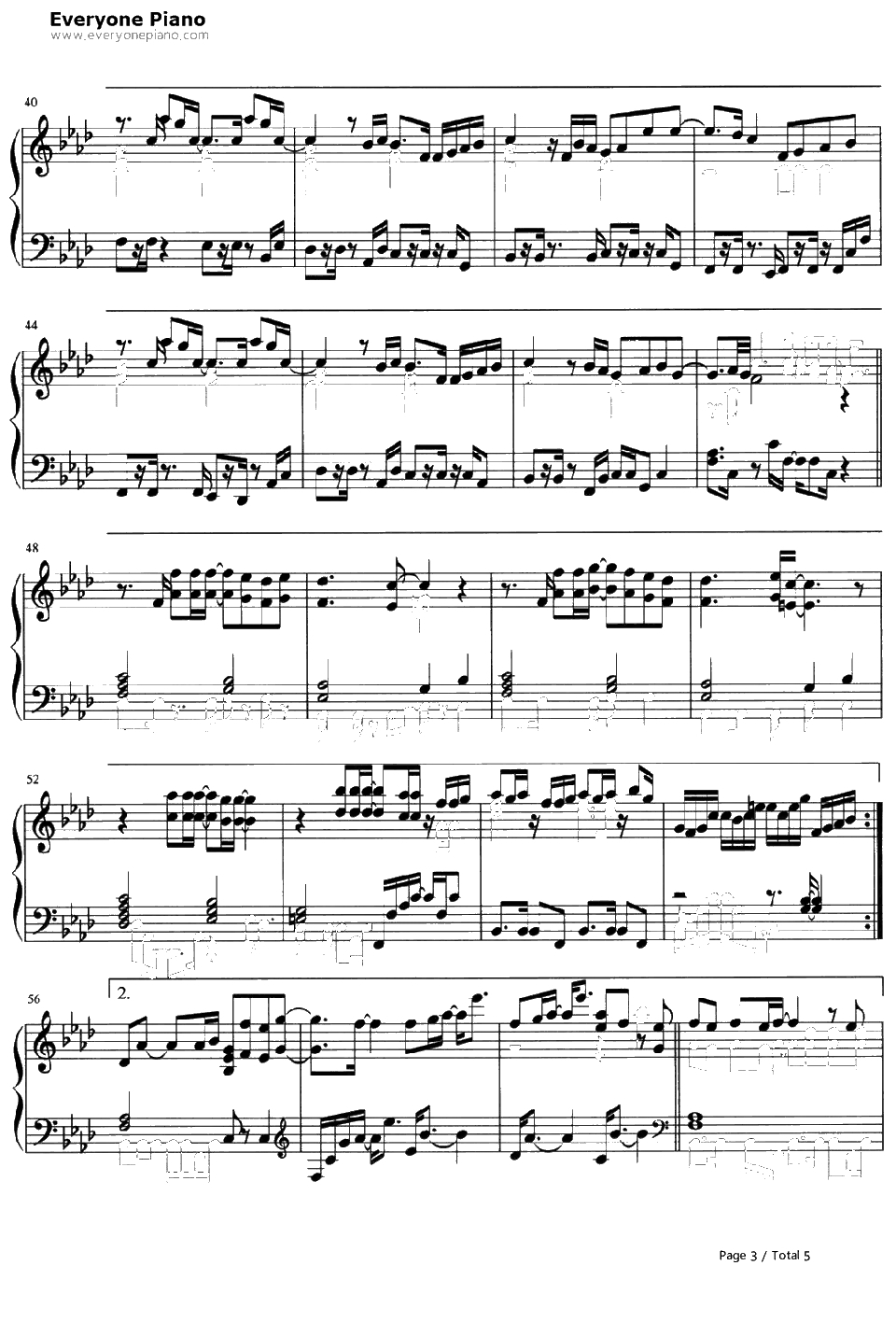 この夜を止めてよ钢琴谱-JUJU-和恶魔契约的女人主题曲3