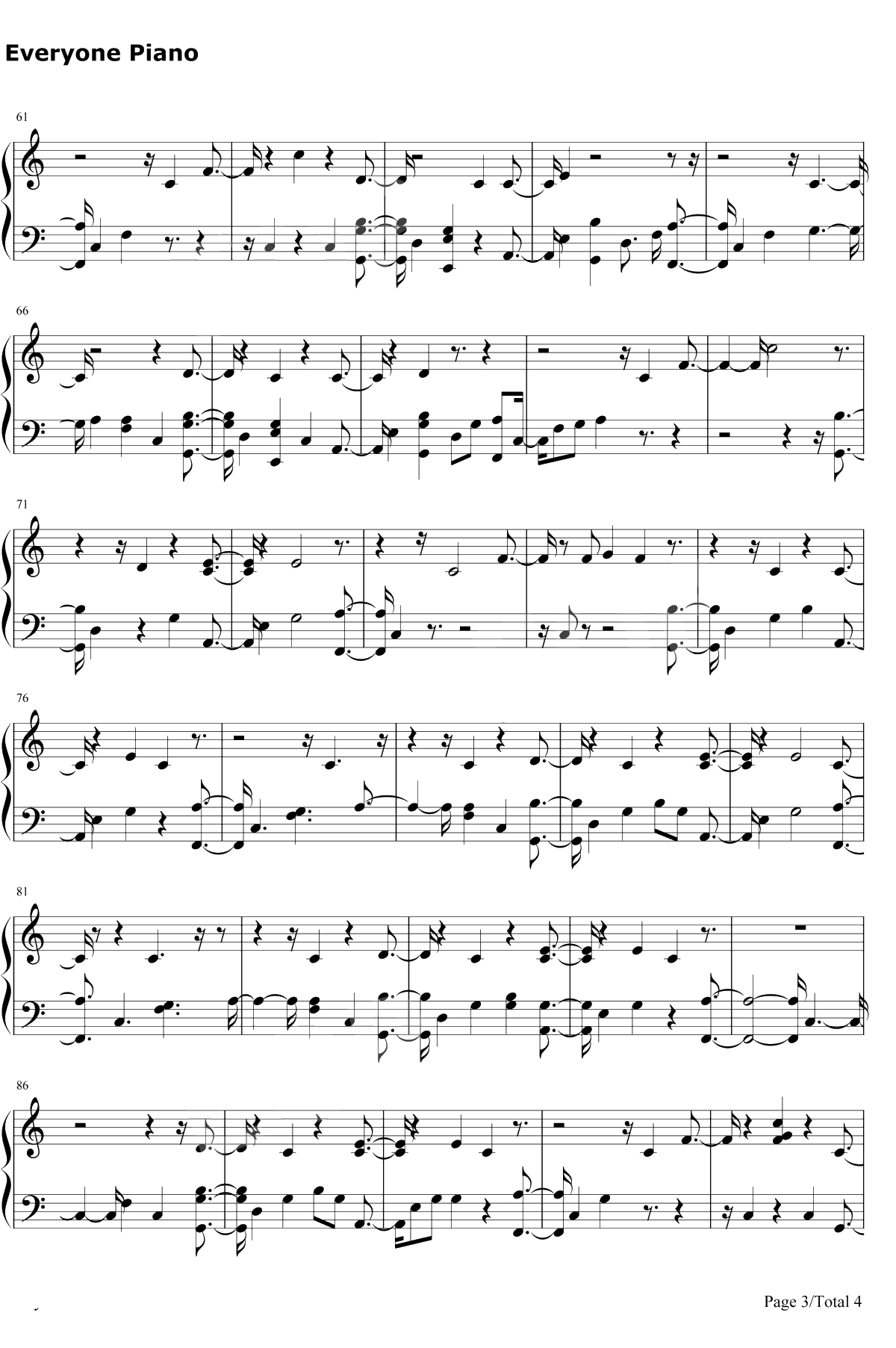 Wild Love钢琴谱-James Bay3