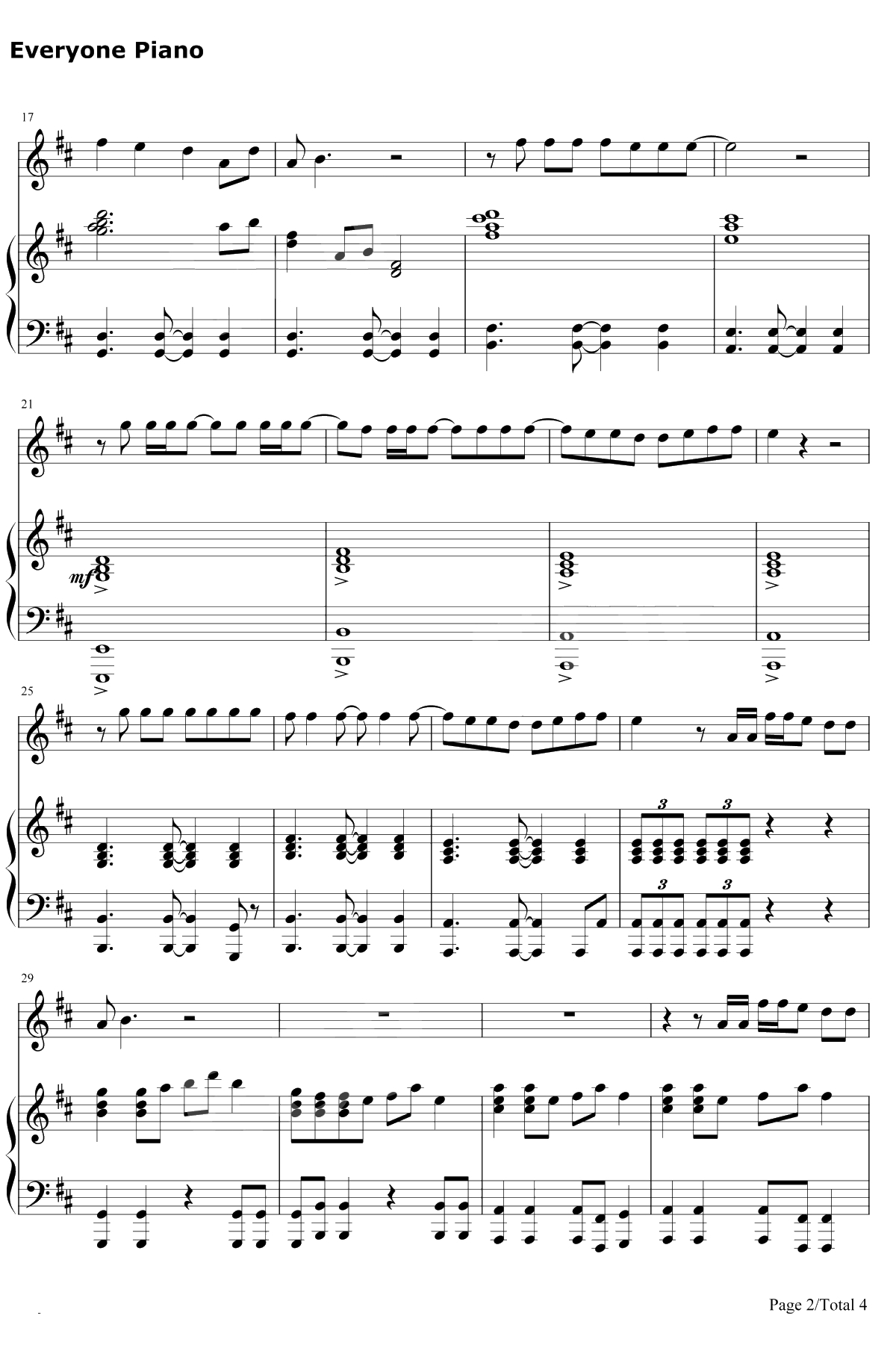 Middle of the Night钢琴谱-The Vamps / Martin Jensen2