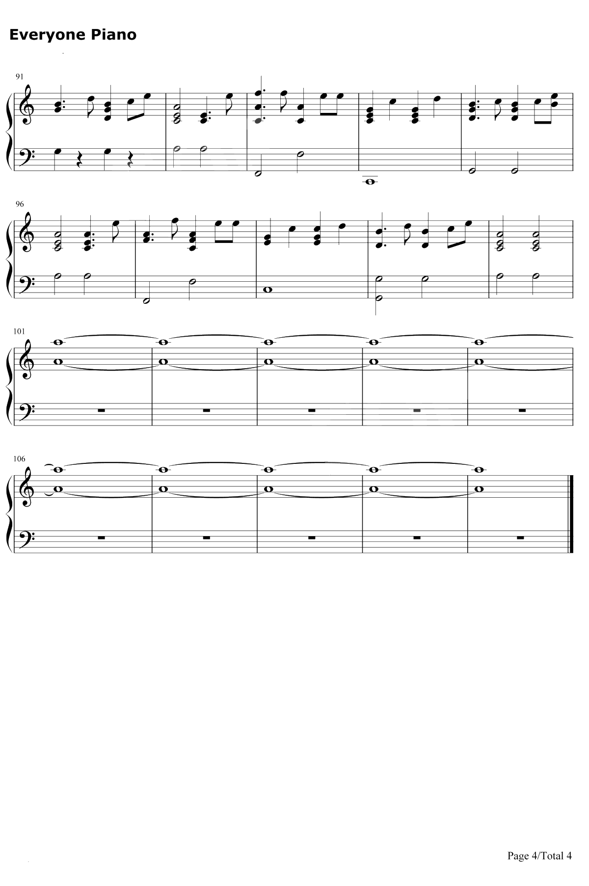 Us钢琴谱-James Bay4