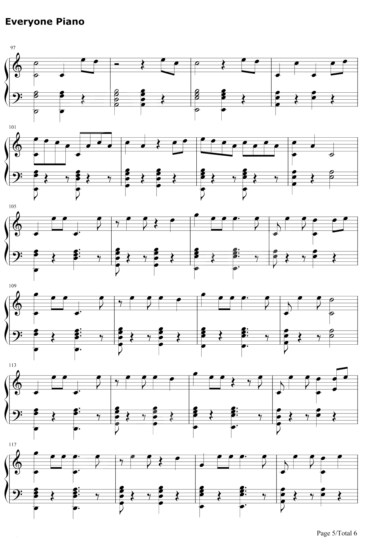 Dawn Of Us钢琴谱-王嘉尔5