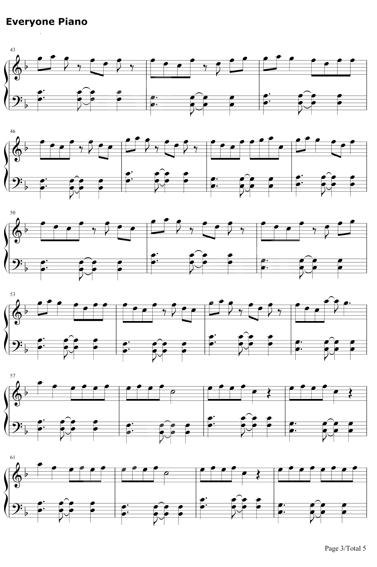 9277钢琴谱-深七3