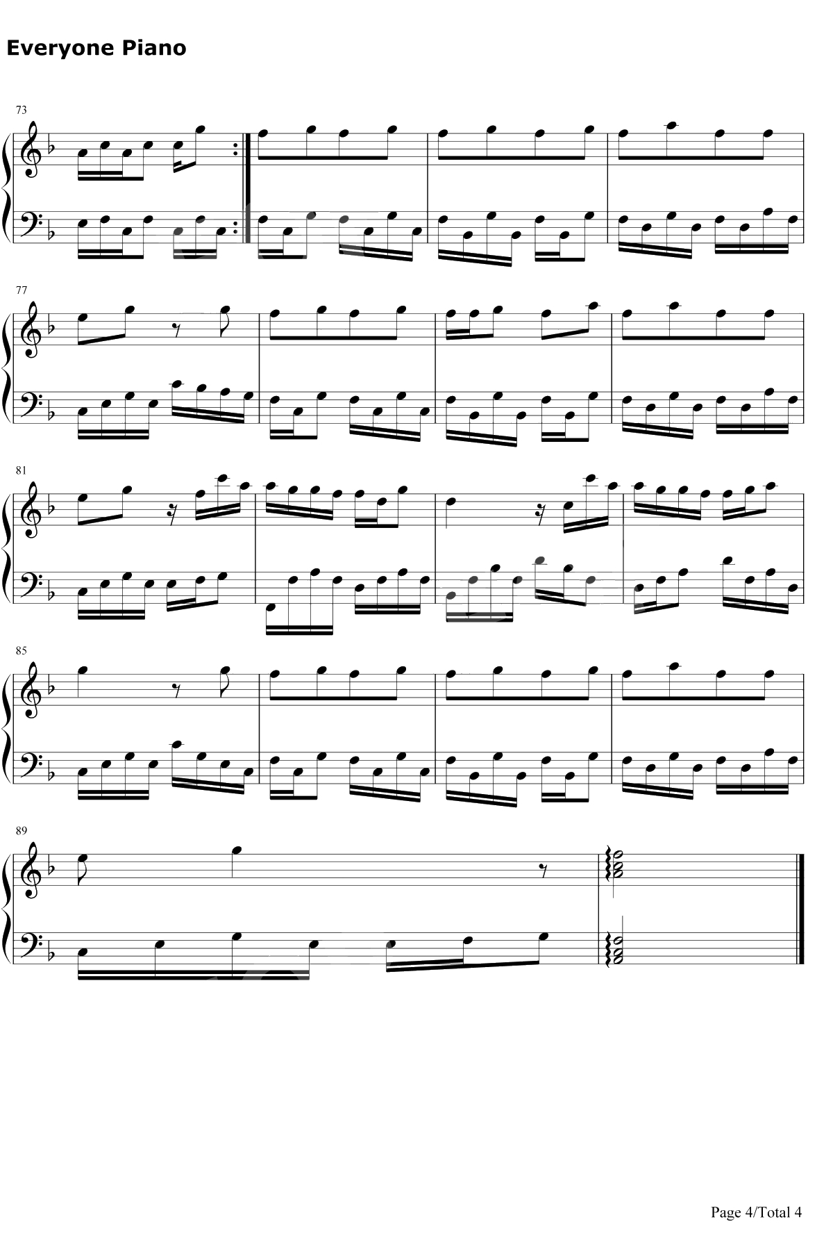 Can't Stop Love钢琴谱-Darin4