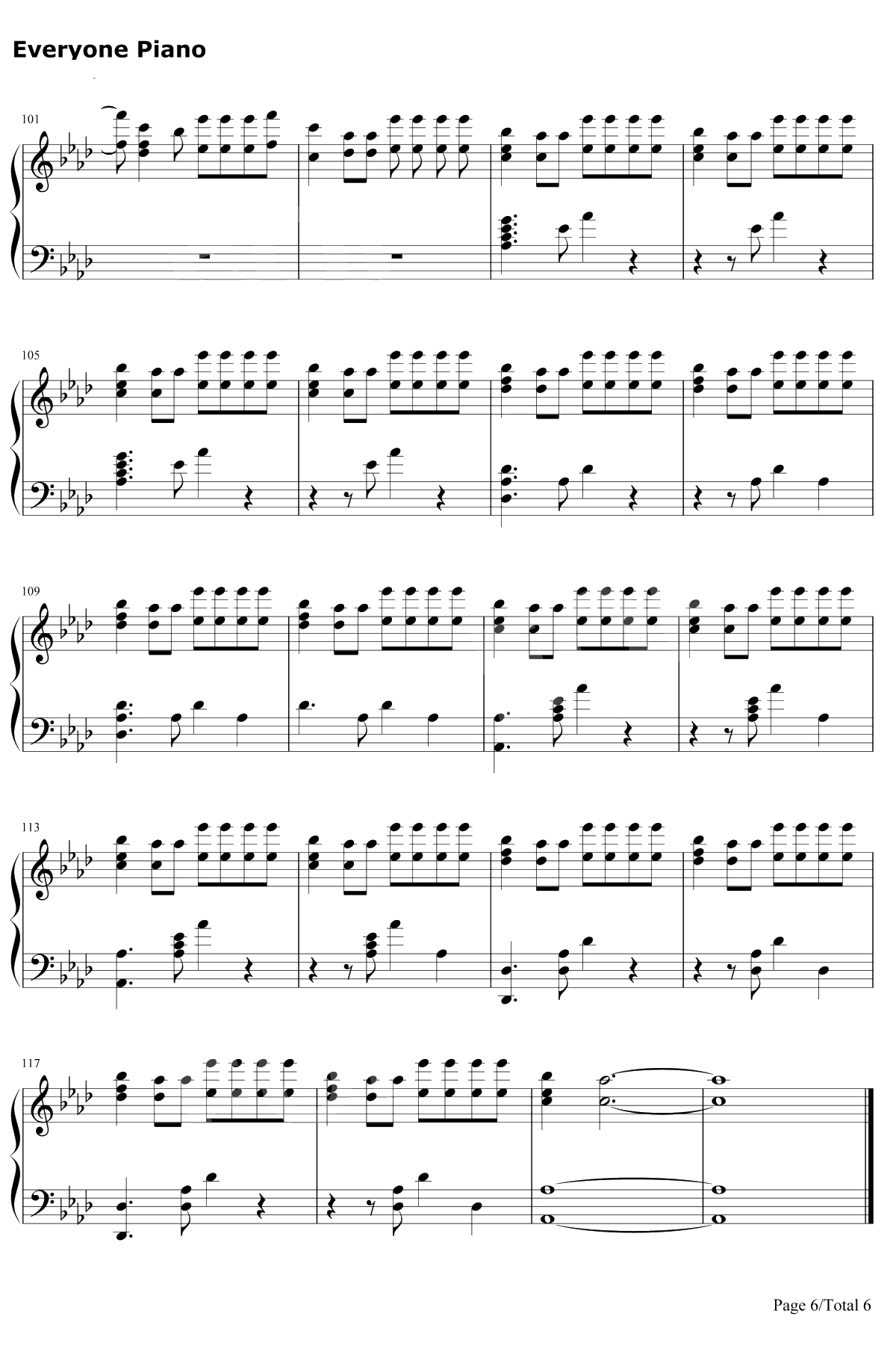 Psycho钢琴谱-Post Malone / Ty Dolla Sign6