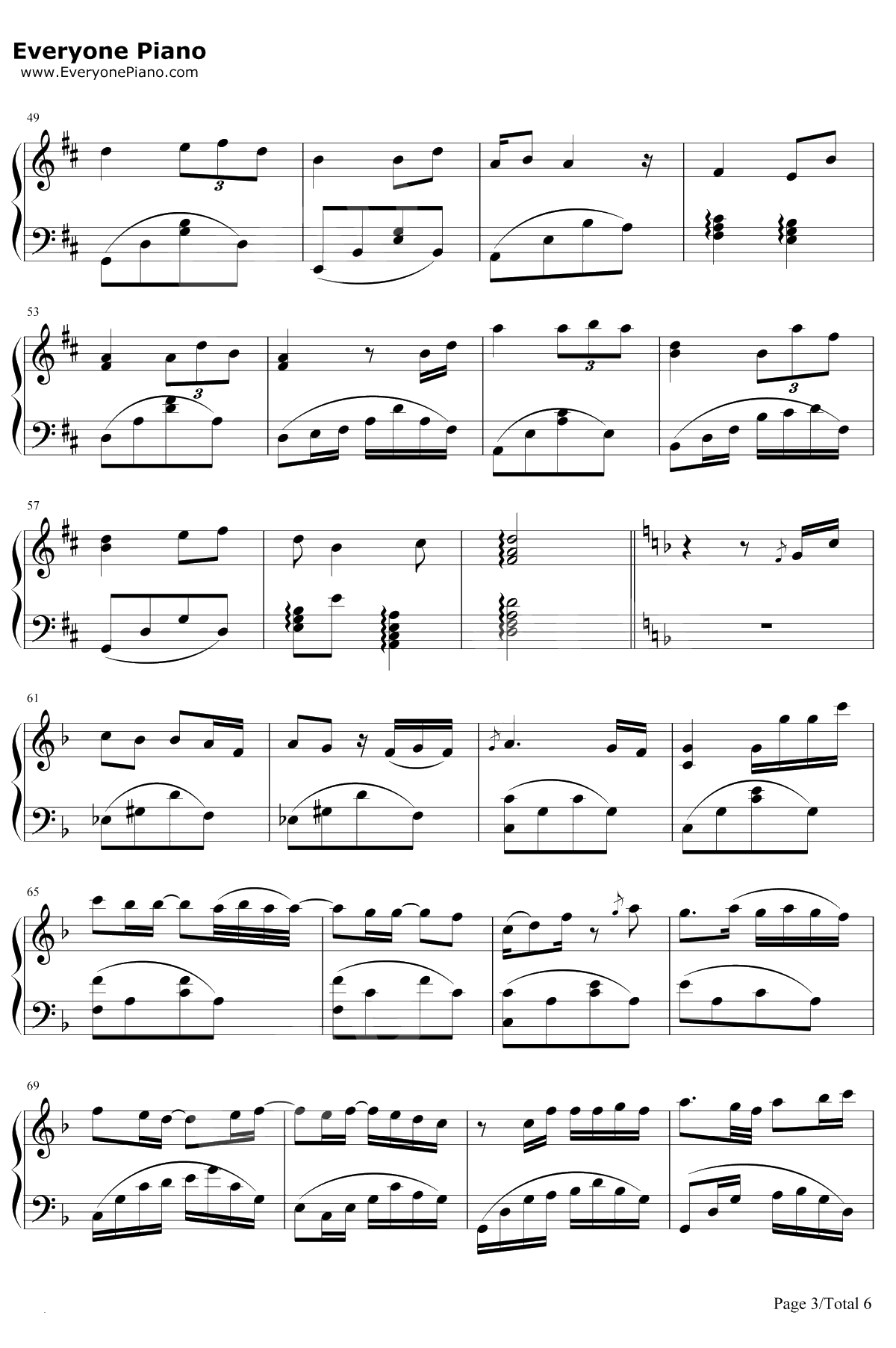 还剩下什么钢琴谱-羽泉/苏慧伦3