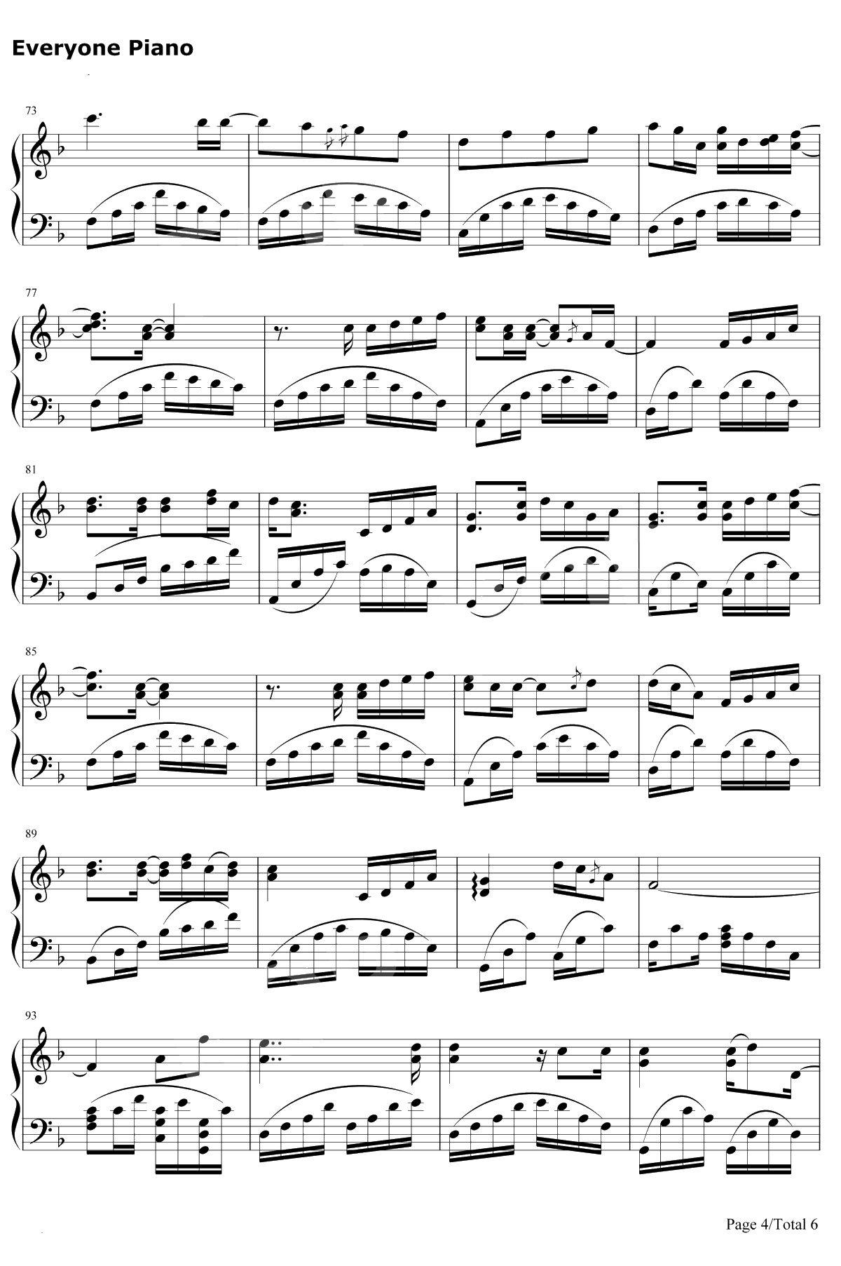 还剩下什么钢琴谱-羽泉/苏慧伦4