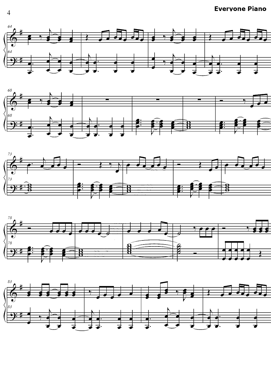 Raise Your Glass钢琴谱-Pink4