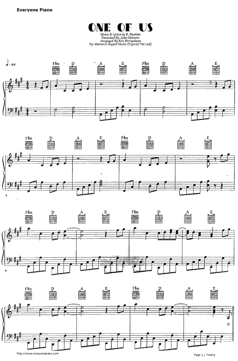 One of Us钢琴谱-JoanOsborne1