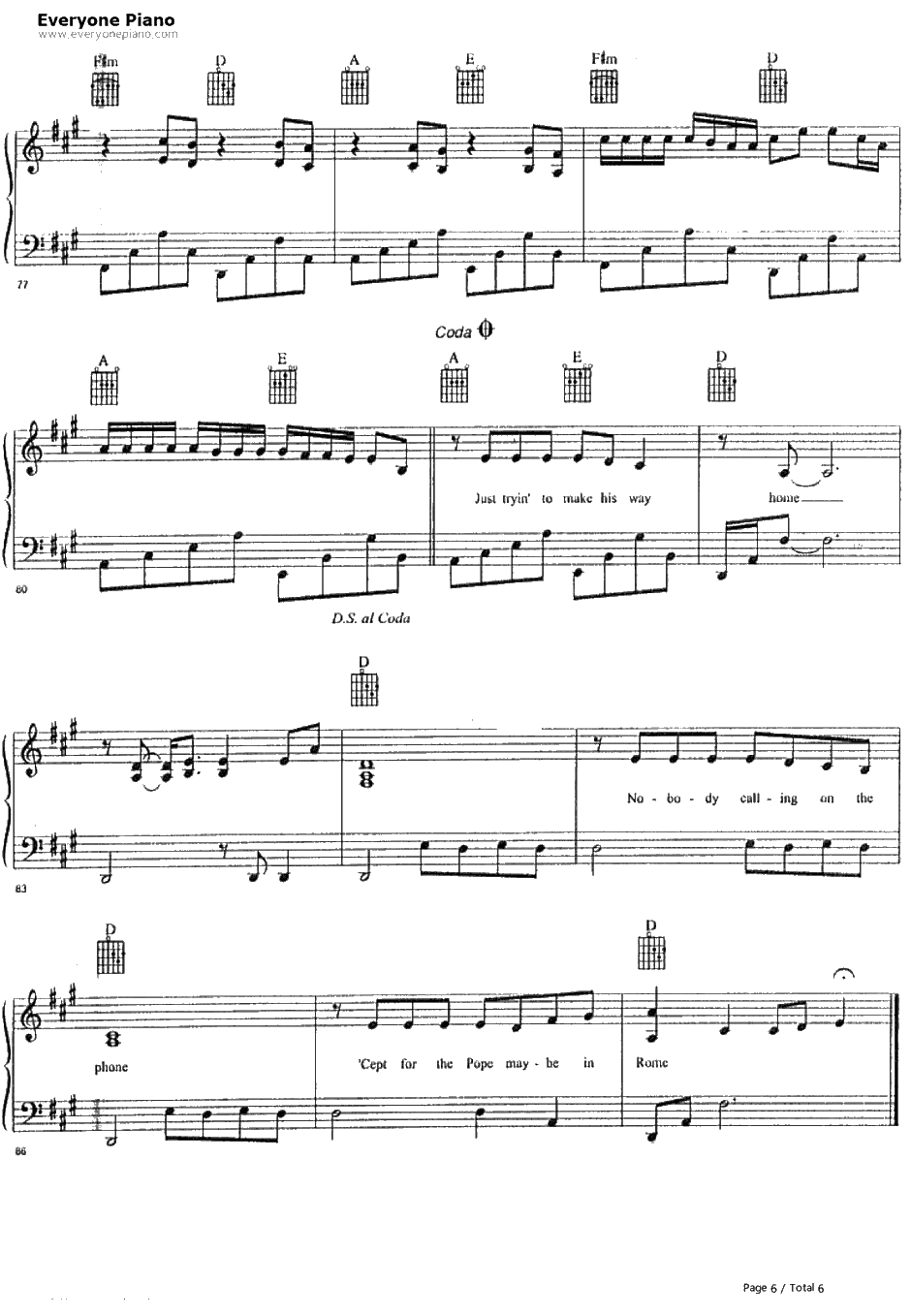 One of Us钢琴谱-JoanOsborne6