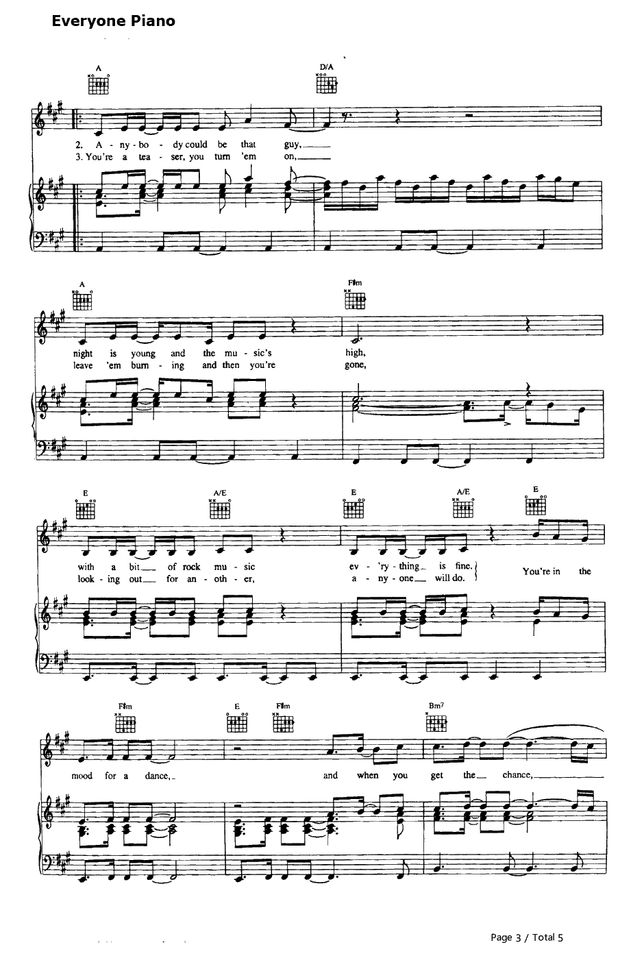 Dancing Queen钢琴谱-ABBA3