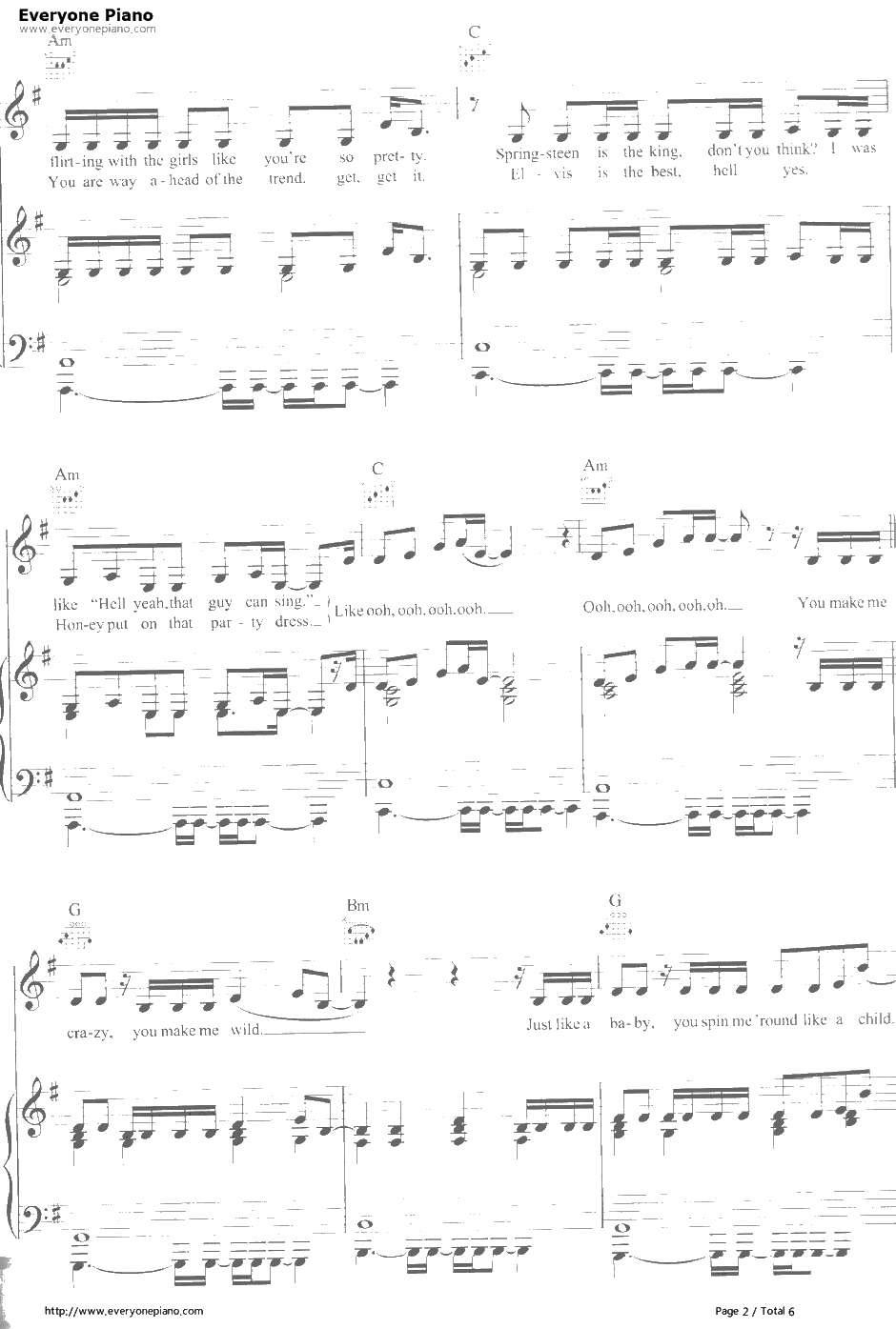 American钢琴谱-LanaDelRey2